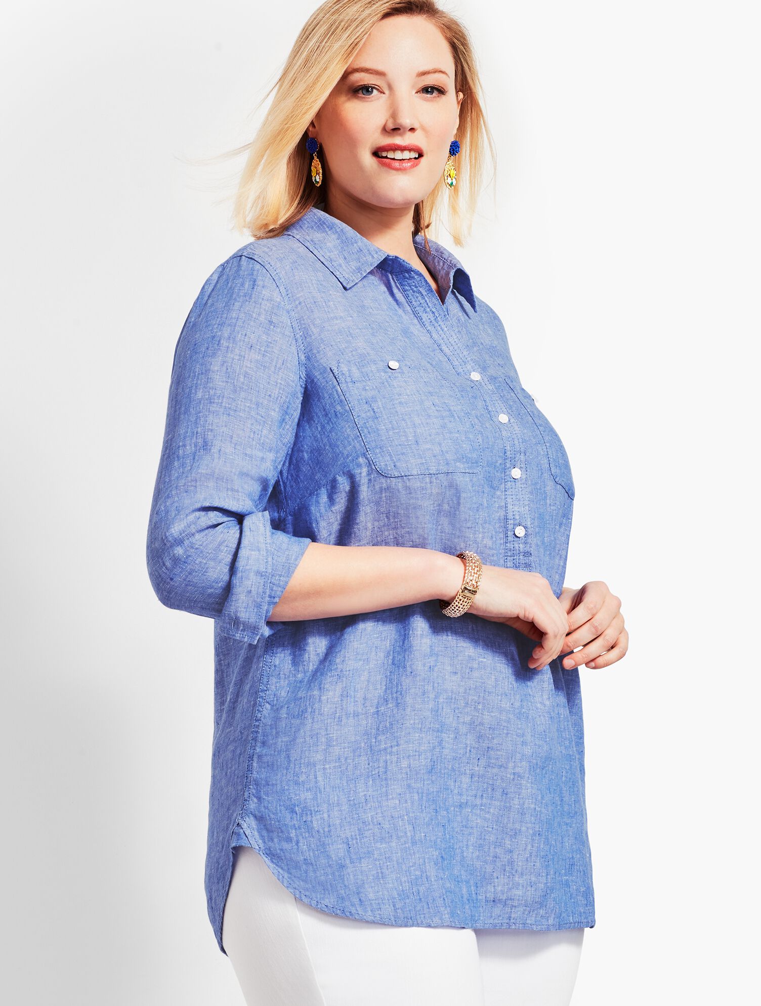 Linen Camp Shirt - Cross-Dyed