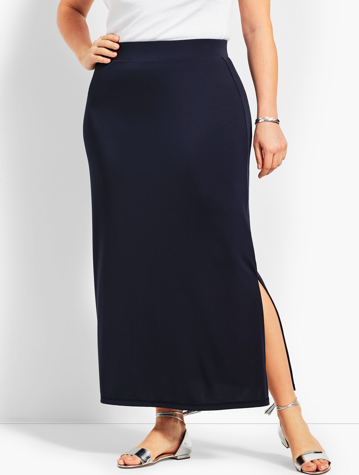 Woman Exclusive Knit Jersey Maxi Skirt