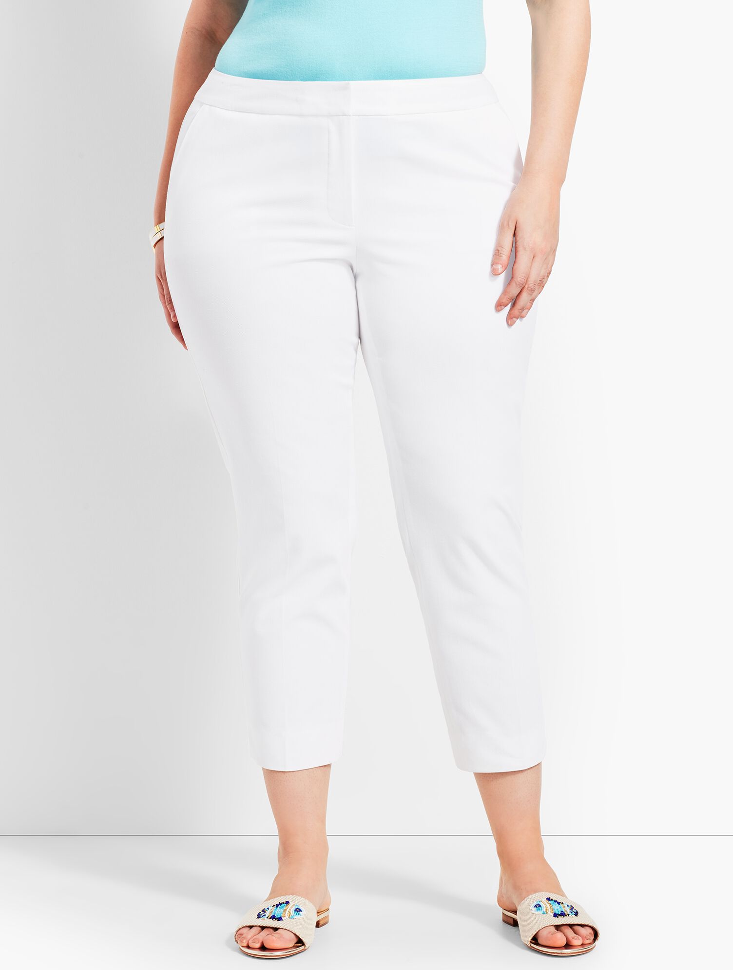 Cotton Piqu&eacute; Slim Crop