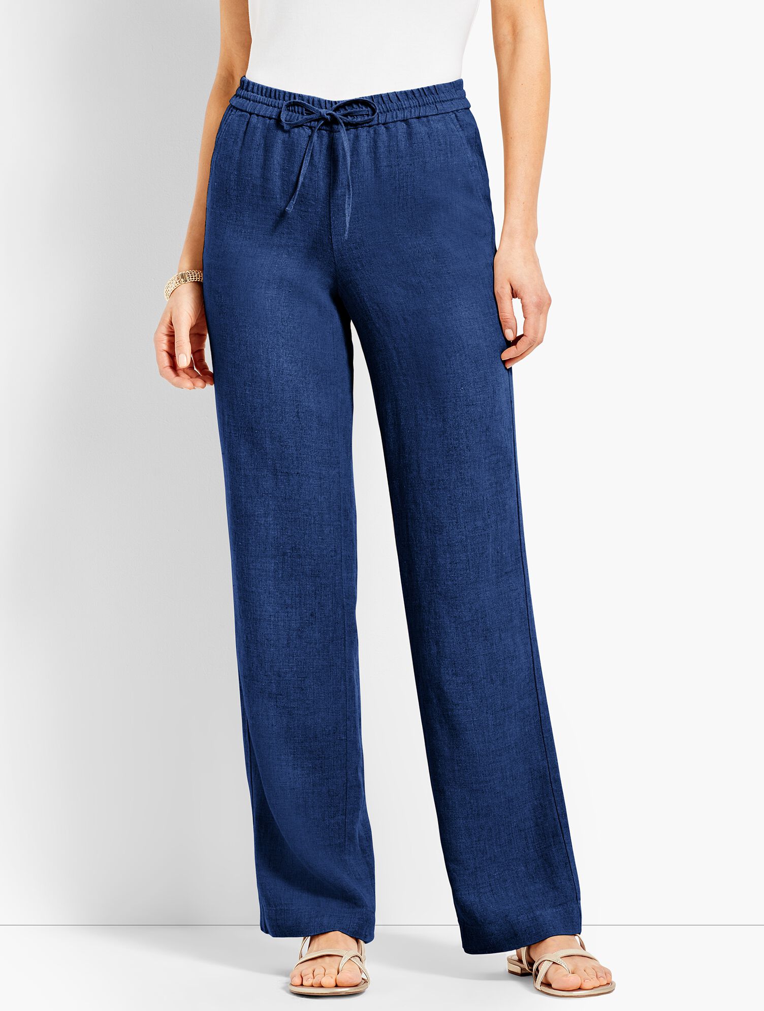 Linen Wide-Leg Pant