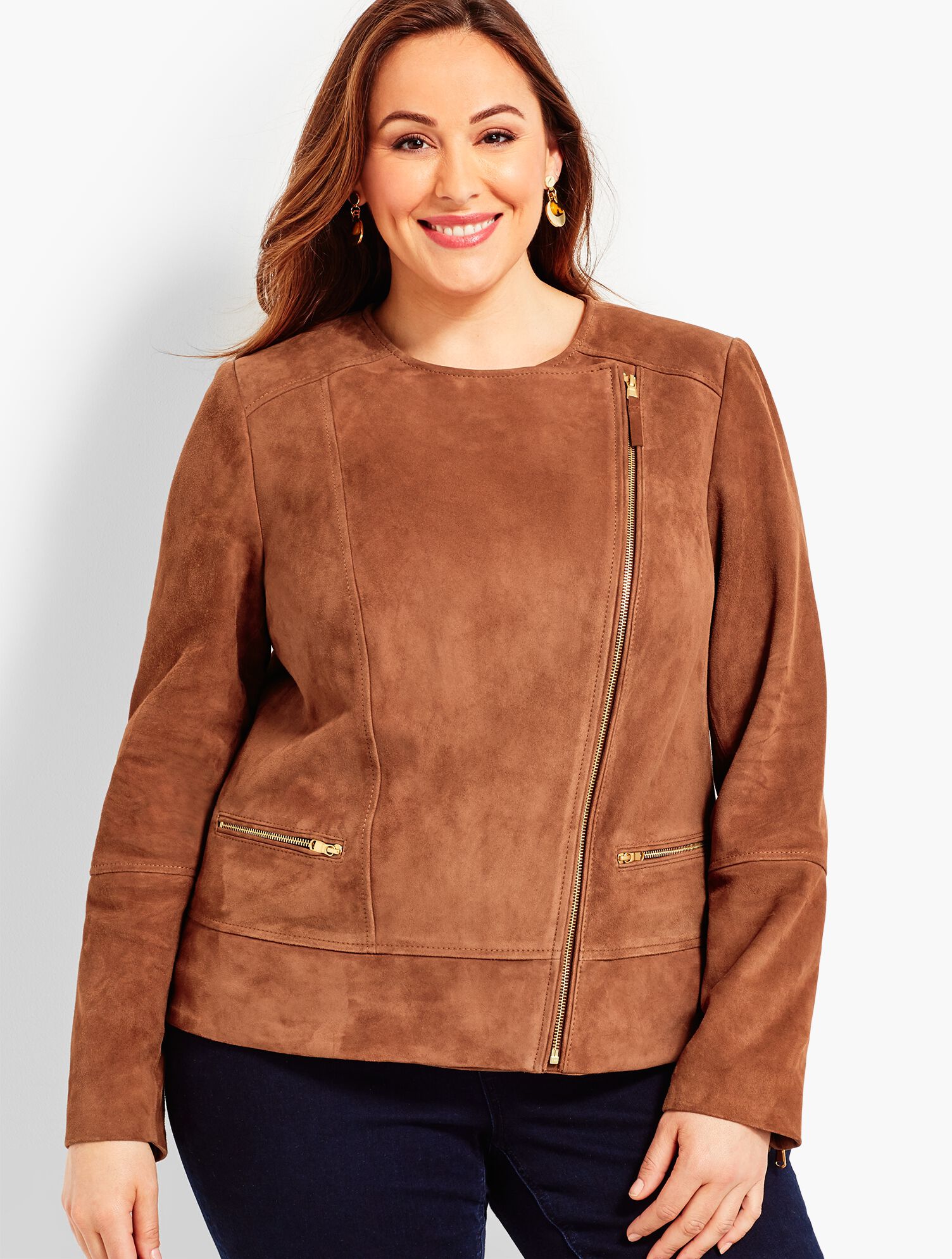 Suede Moto Jacket