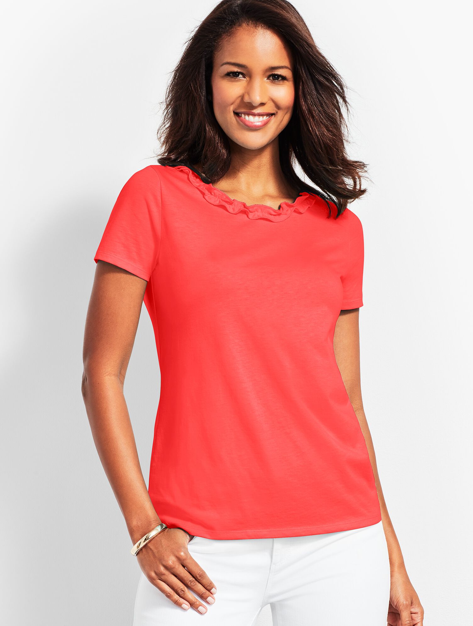 Pima Cascade Crewneck Tee