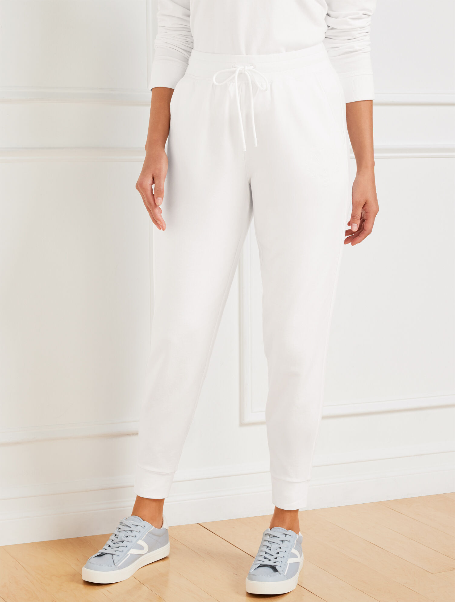 Modal French Terry Classic Embroidered Crest Joggers