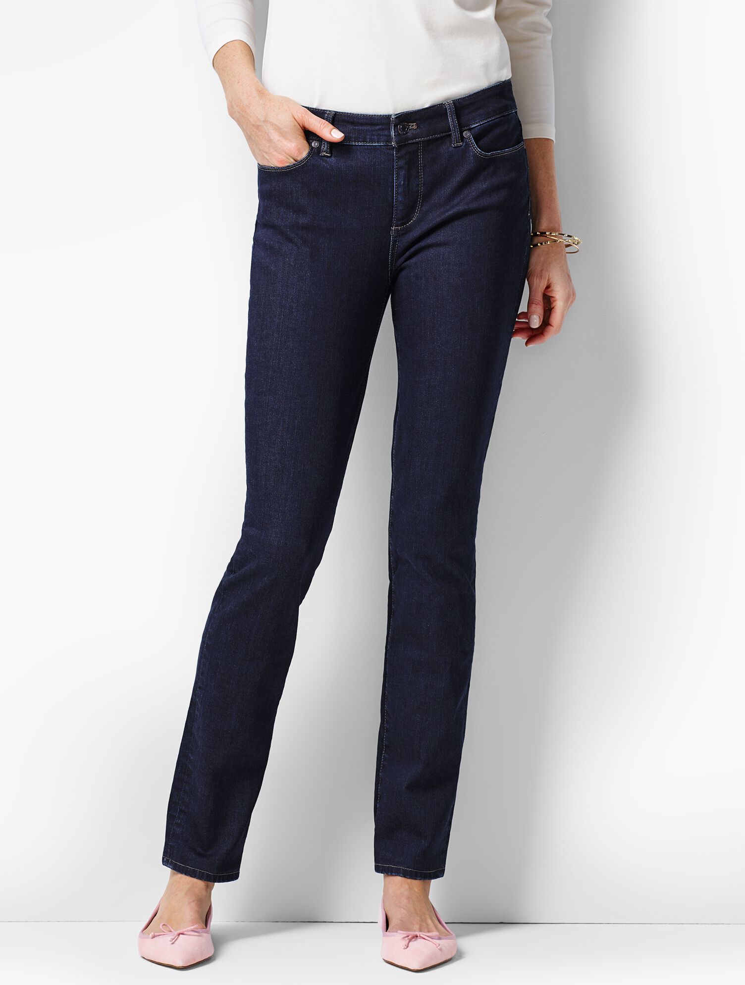 The Flawless Five-Pocket Slim Ankle-Quay Wash