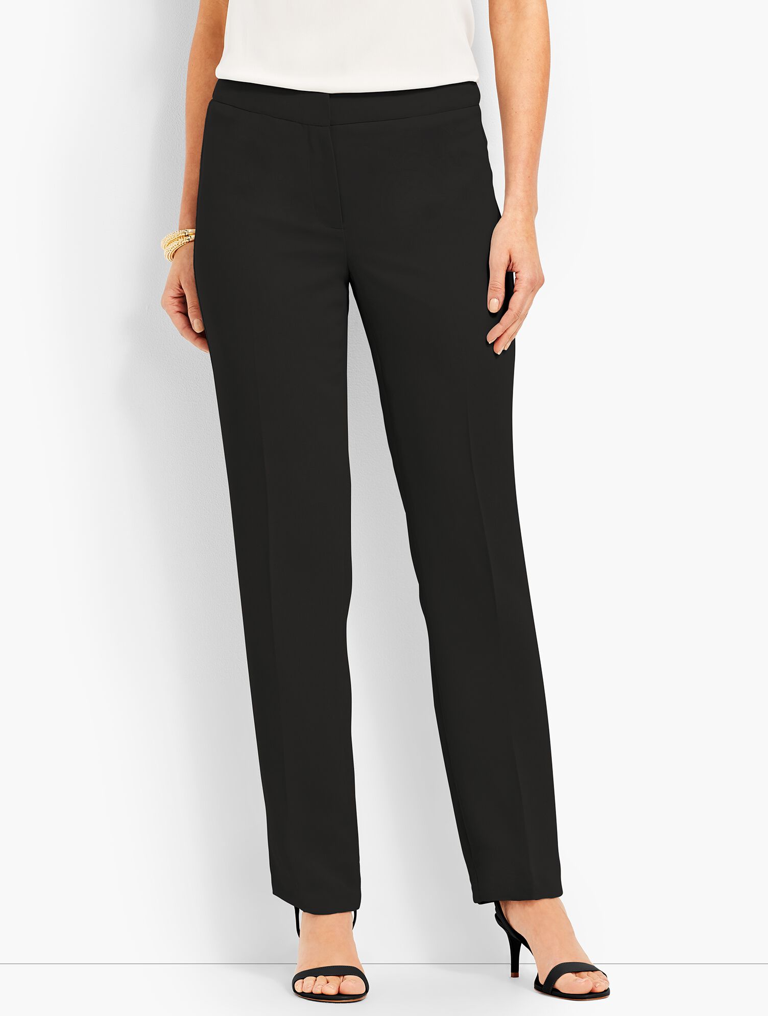 Seasonless Crepe Straight-Leg Pant