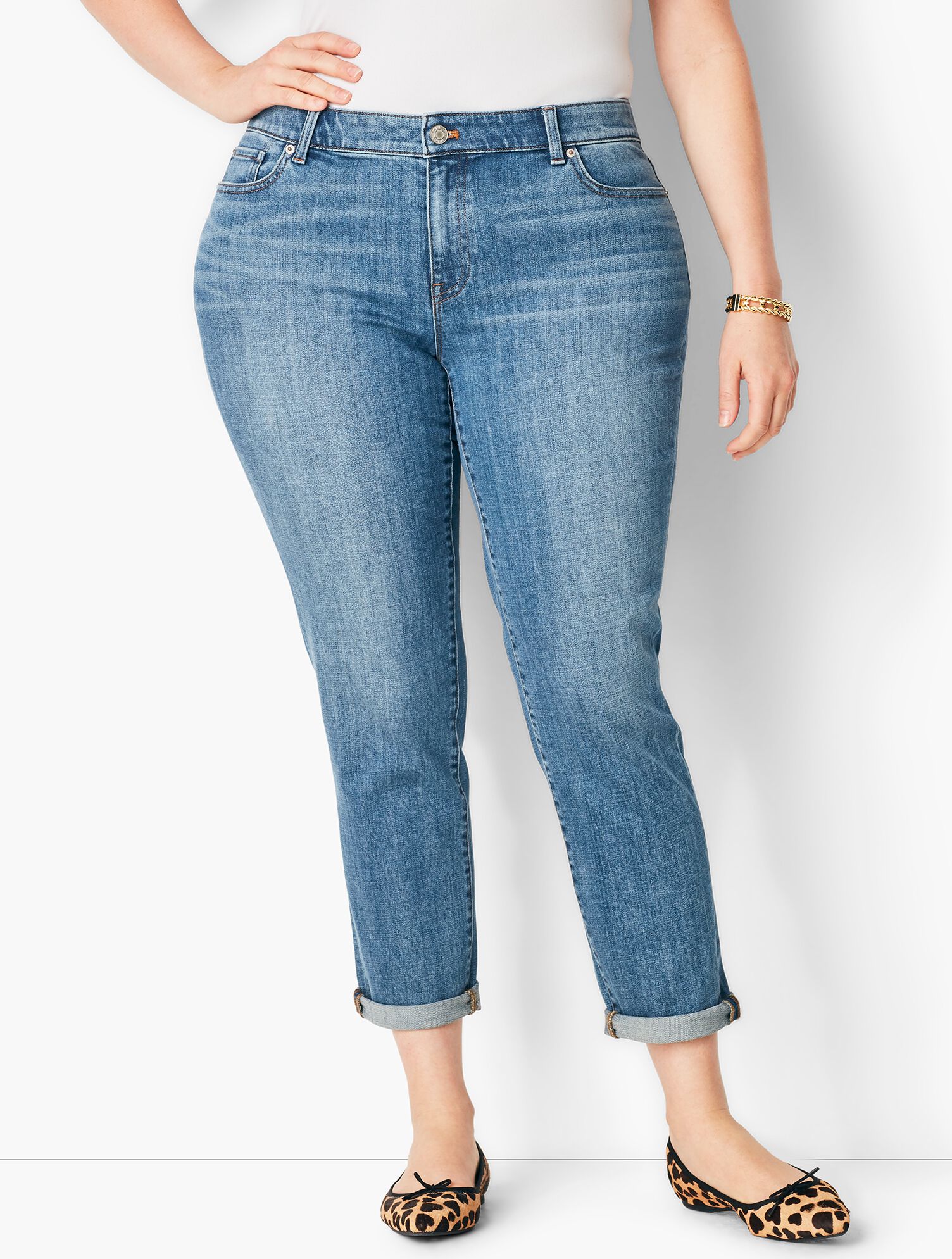 Plus Size Exclusive Girlfriend Jean - Curvy Fit/Cosmo Wash