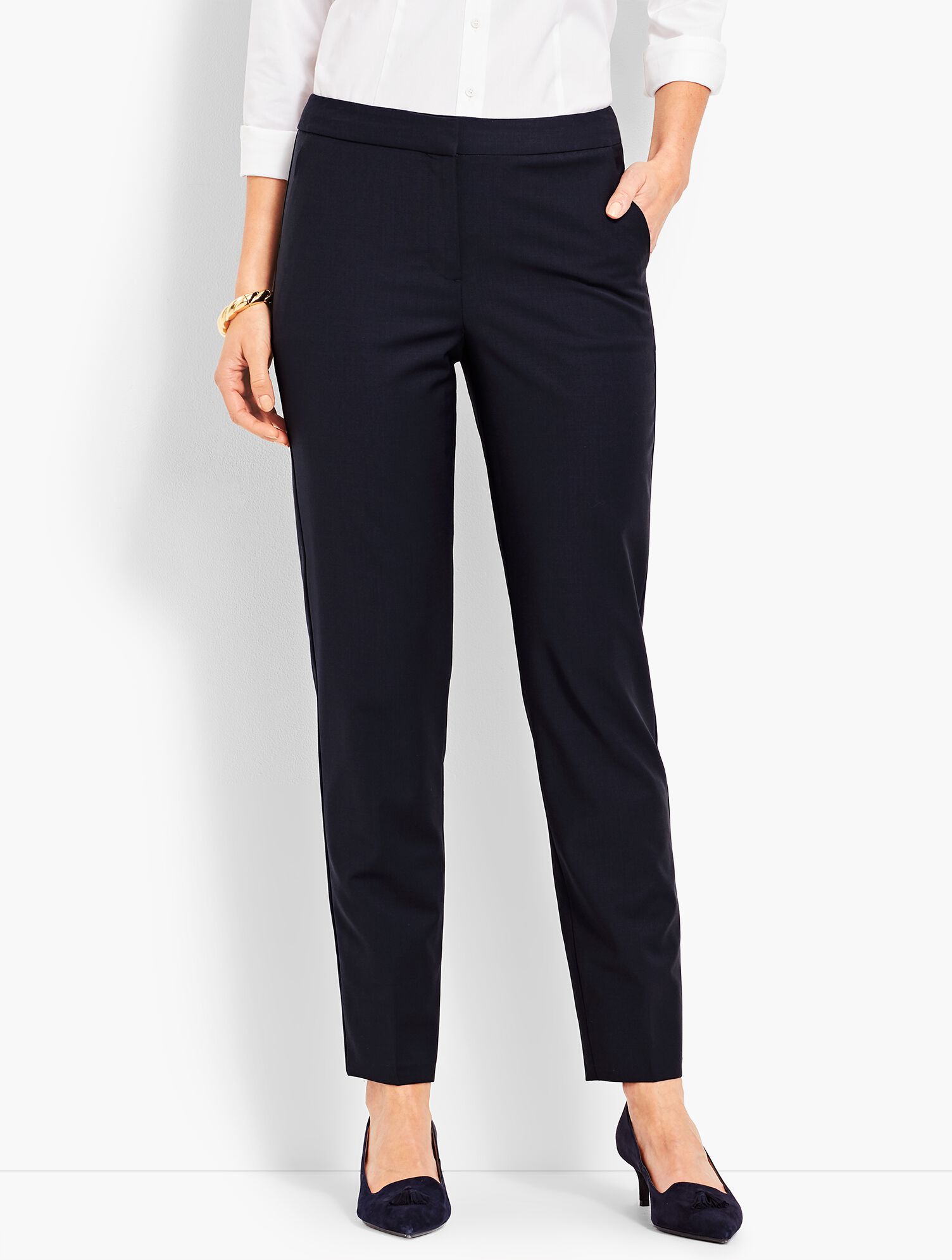 Seasonless Wool Slim Ankle Pant