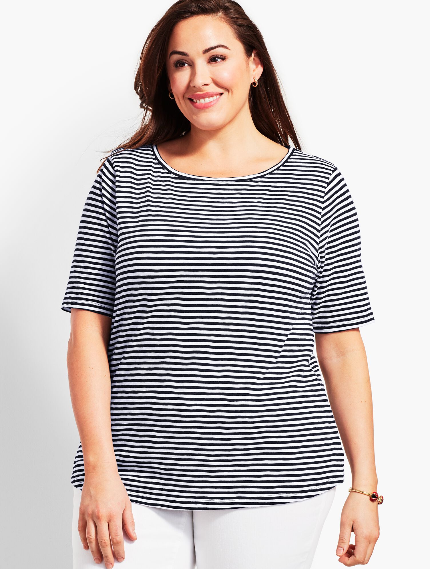 Sail Stripe Boatneck Tee