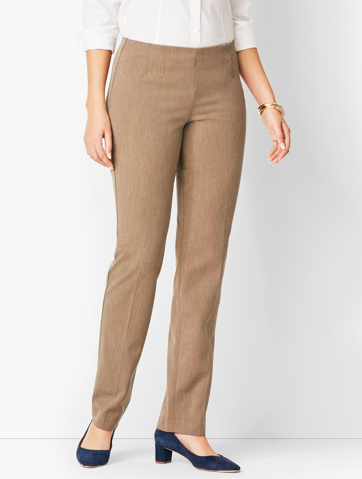Refined Bi-Stretch Side-Zip Straight-Leg - Curvy Fit