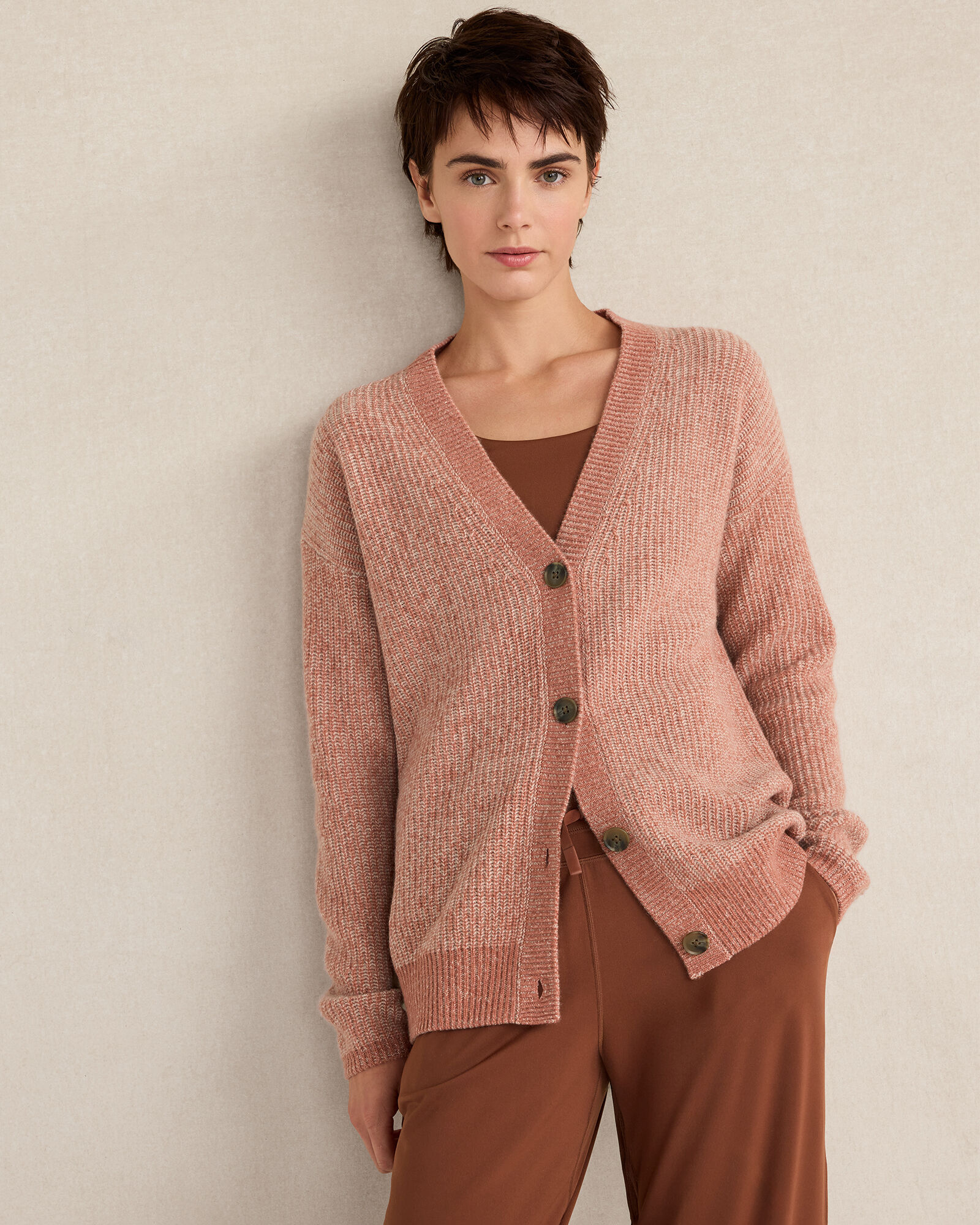 Cashmere Shaker Stitch Cardigan