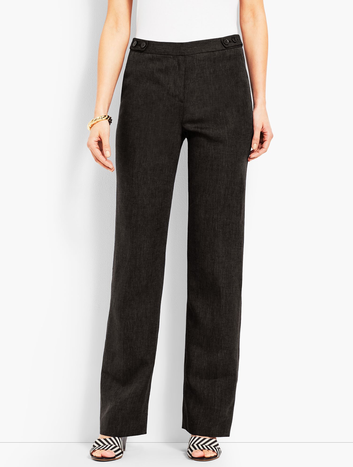 Talbots Linen Windsor Wide-Leg