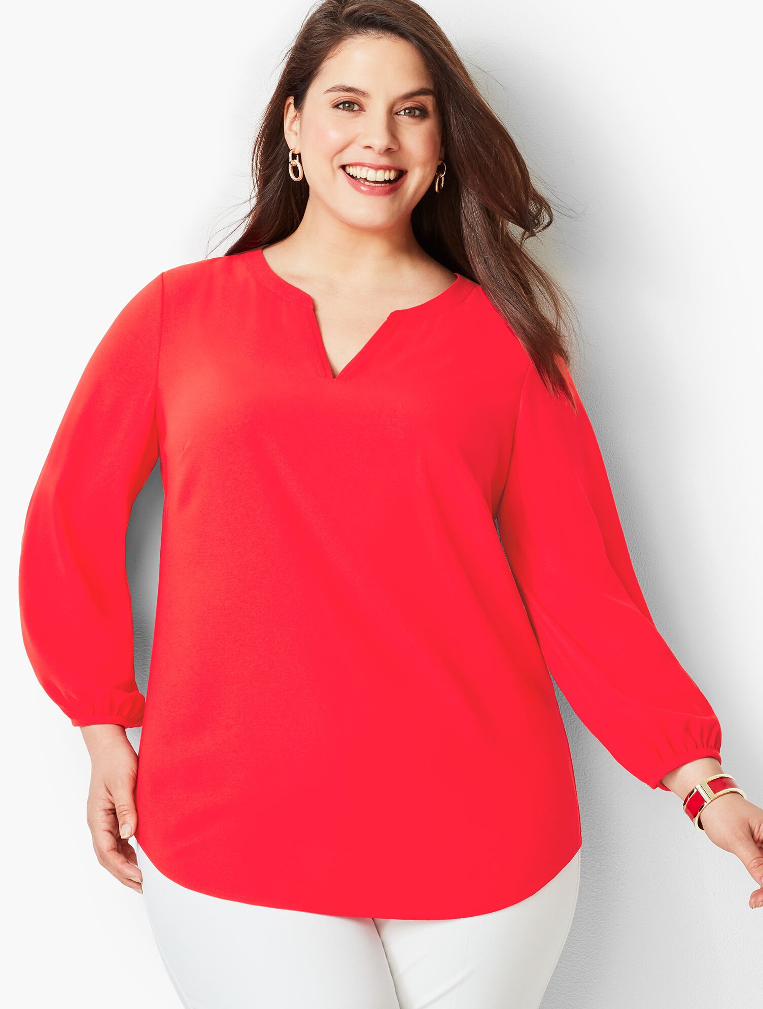 Classic Crepe Tunic Top