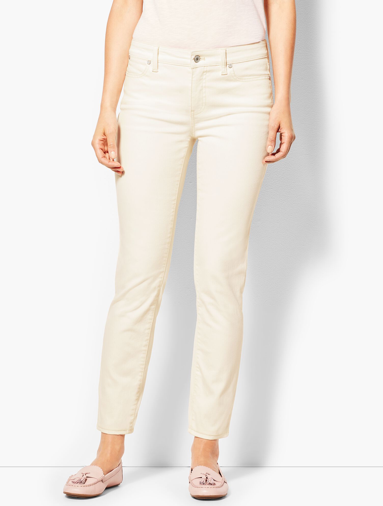 Denim Slim Ankle Jean - Vanilla