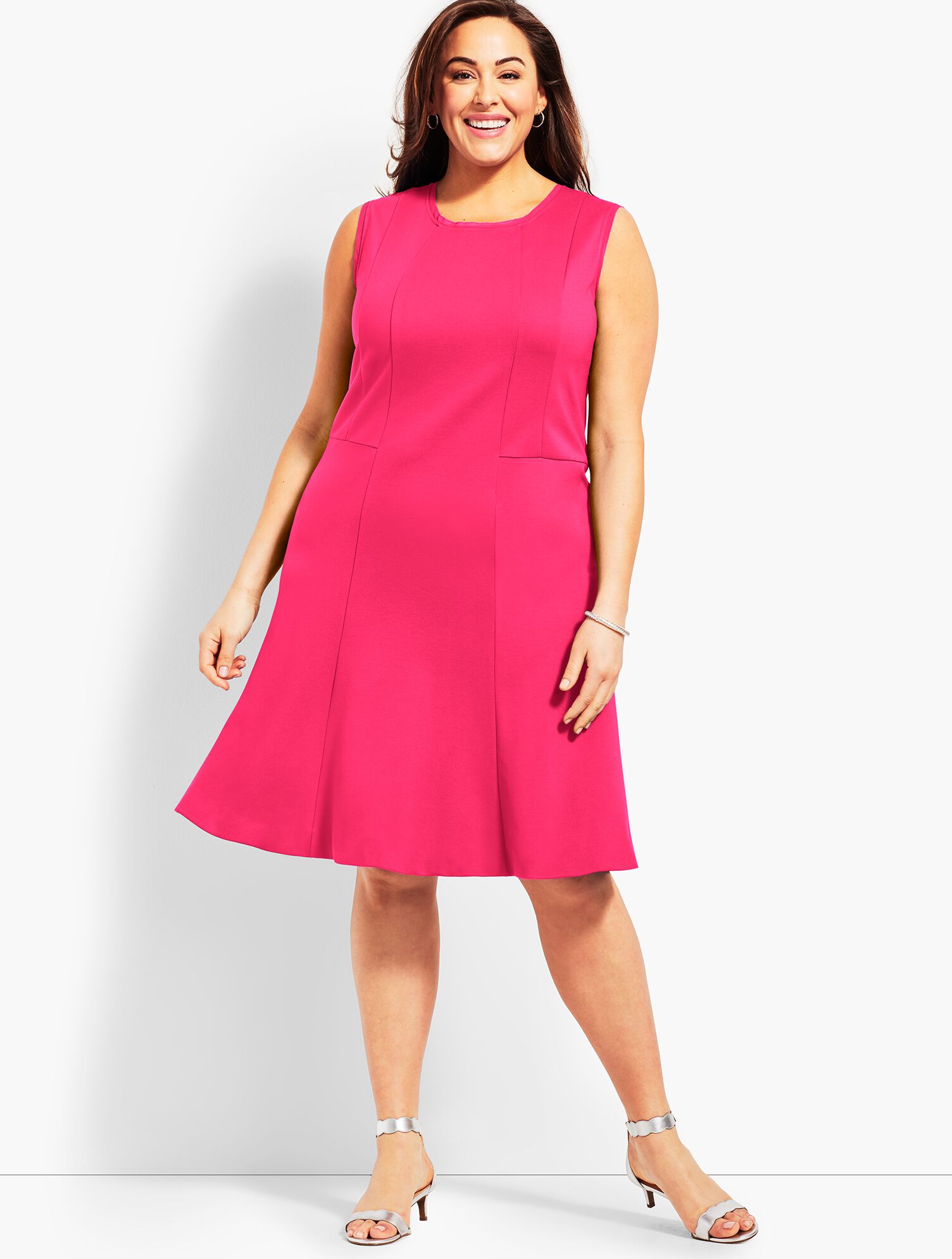 Ponte Fit-and-Flare Dress