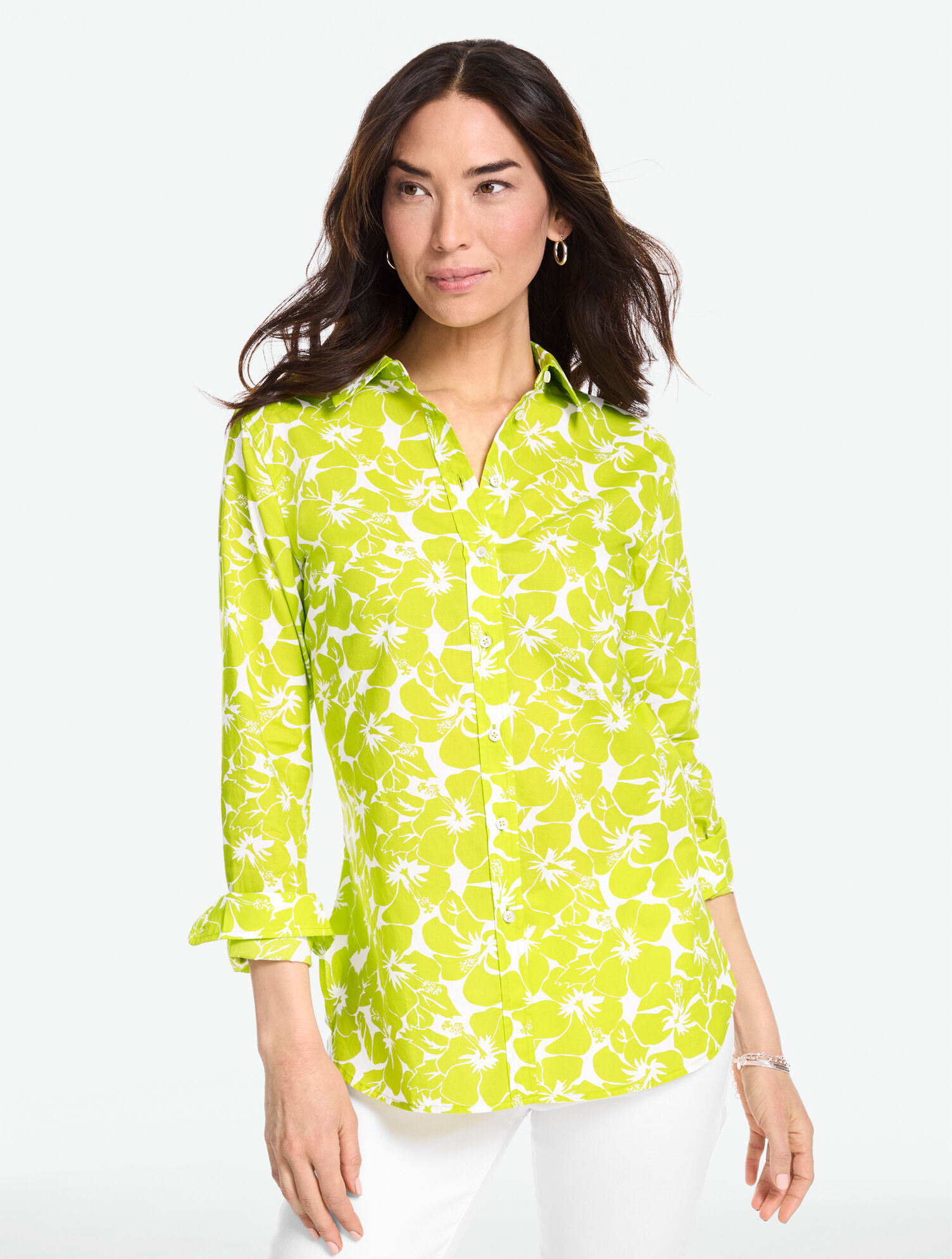Modern Classic Shirt - Hibiscus