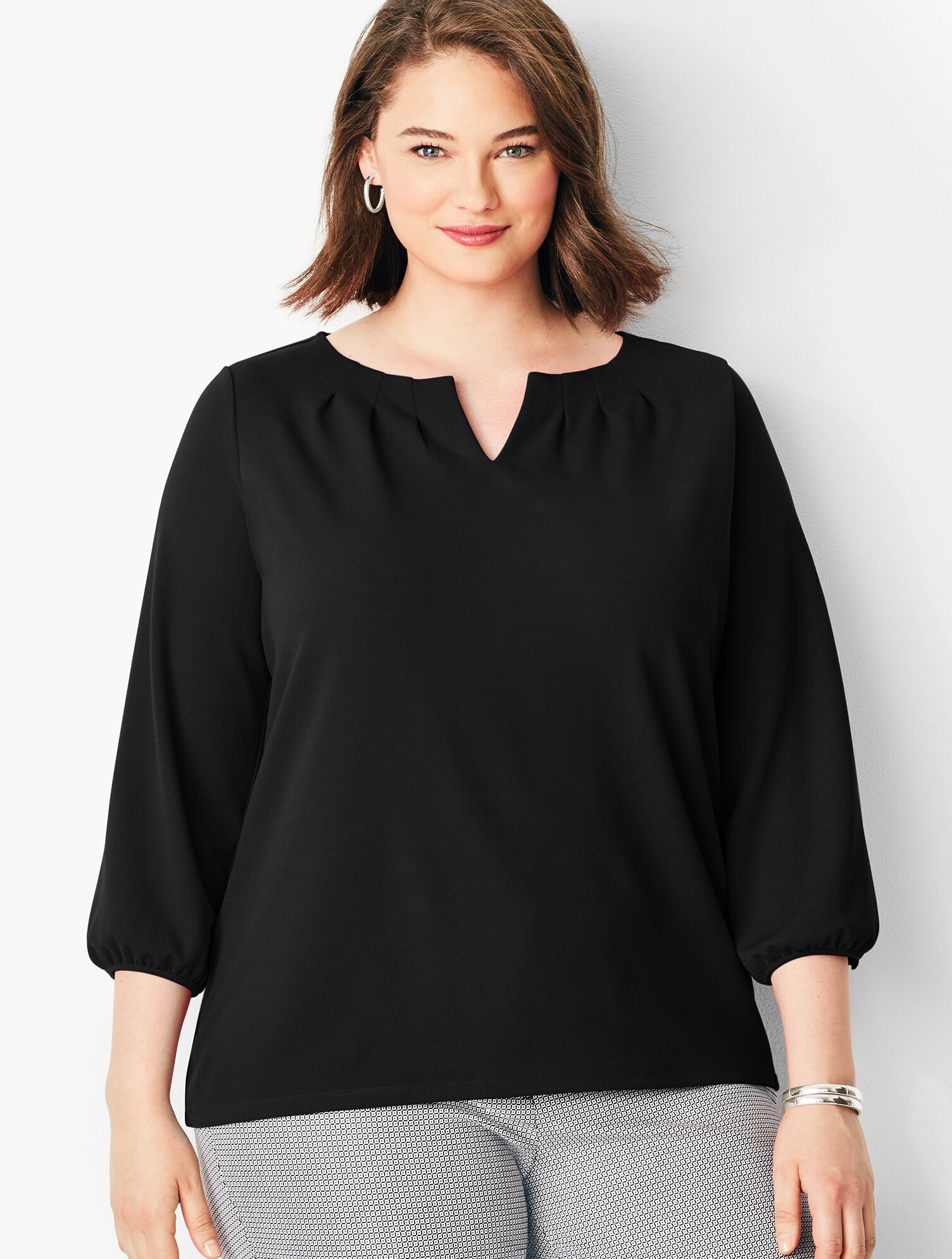 Pleated Tee - Solid