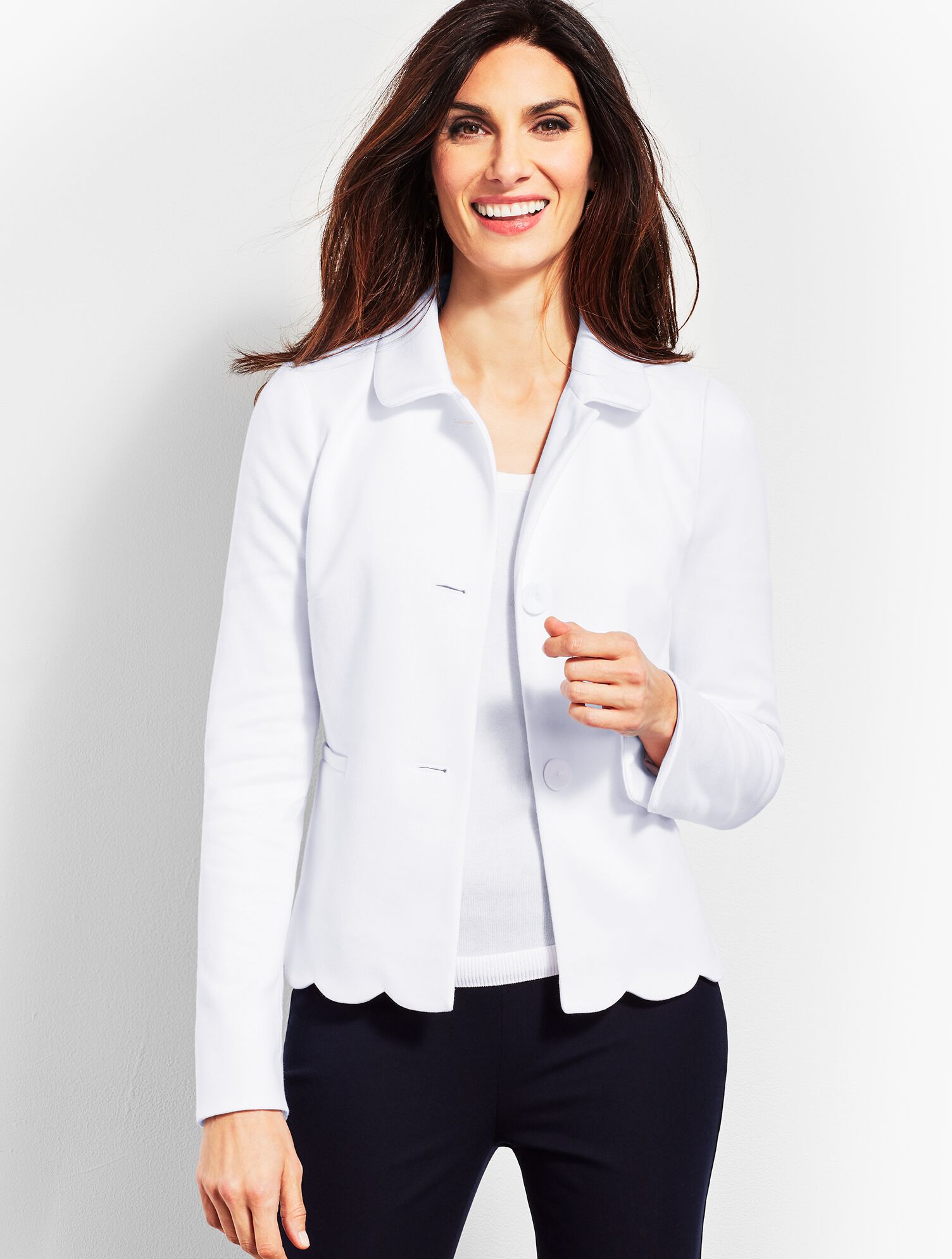 Scallop Ponte Jacket
