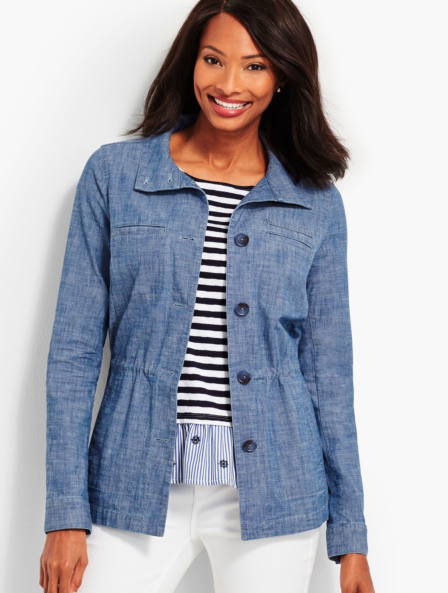 Twill Jacket-Chambray