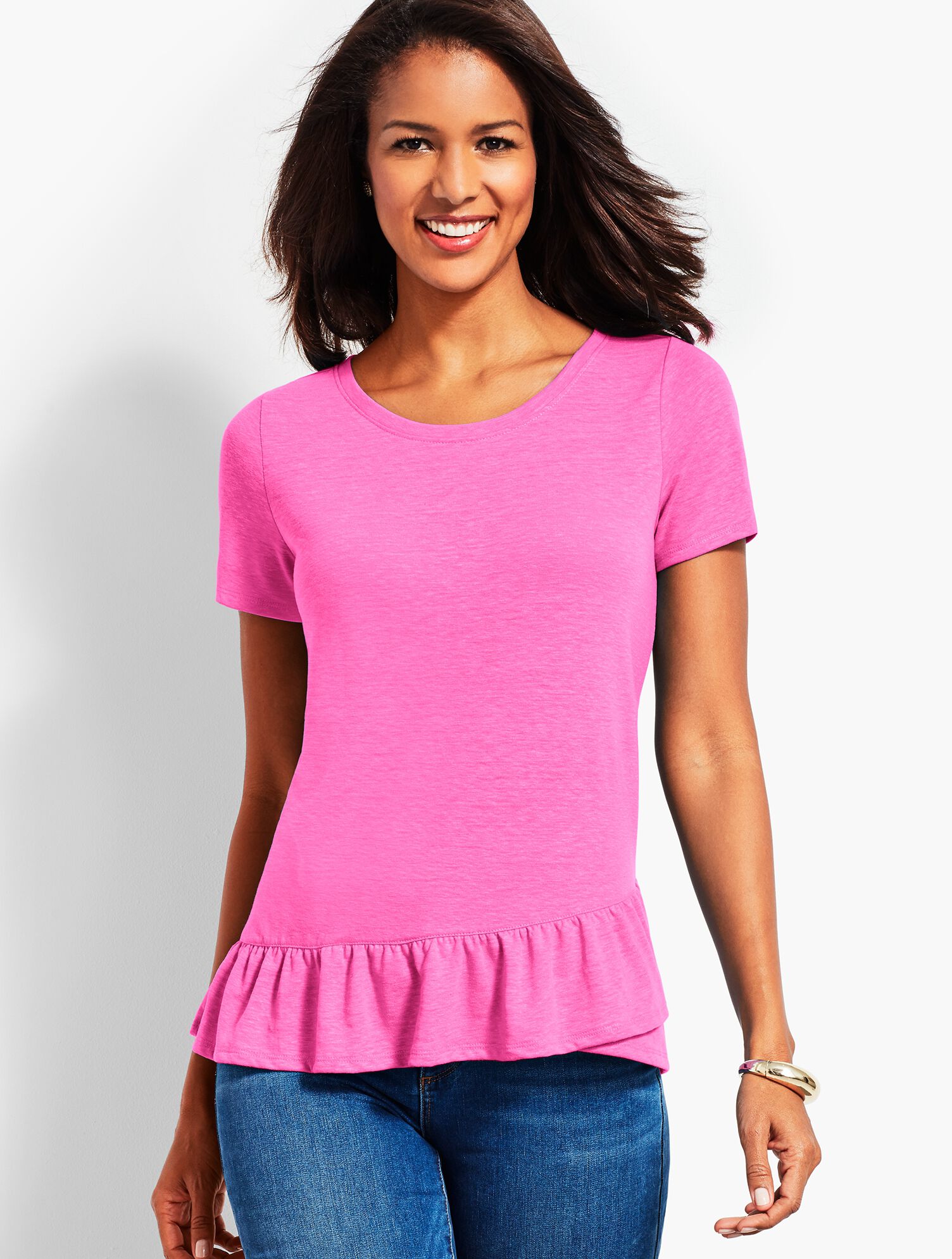 Inverness Tee With Ruffle