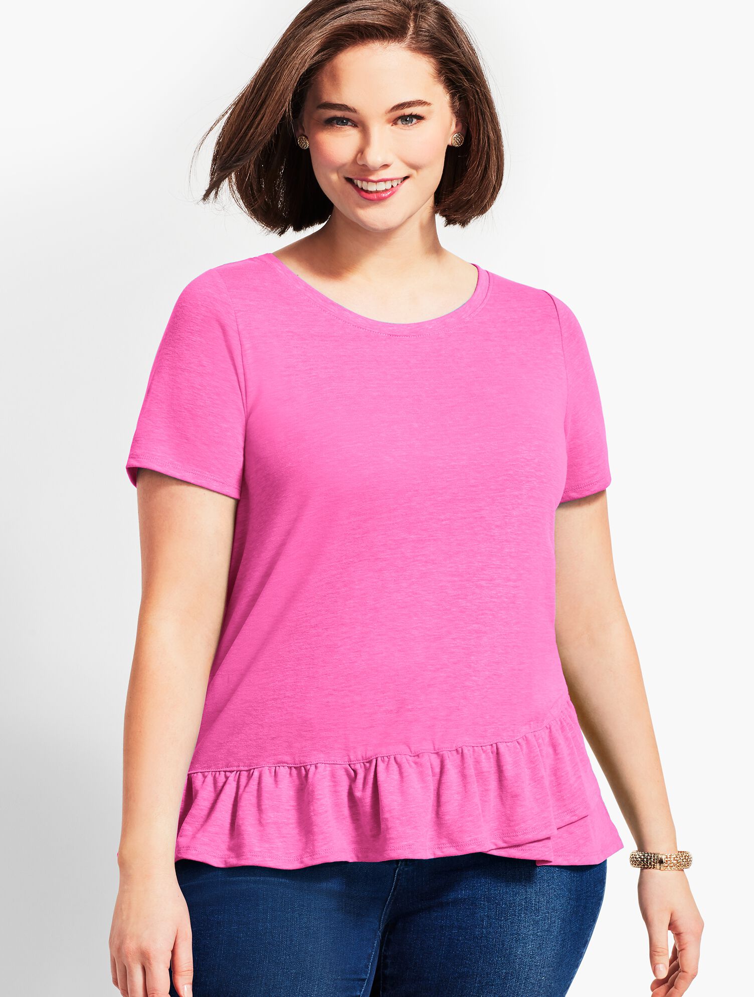 Inverness Tee With Ruffle