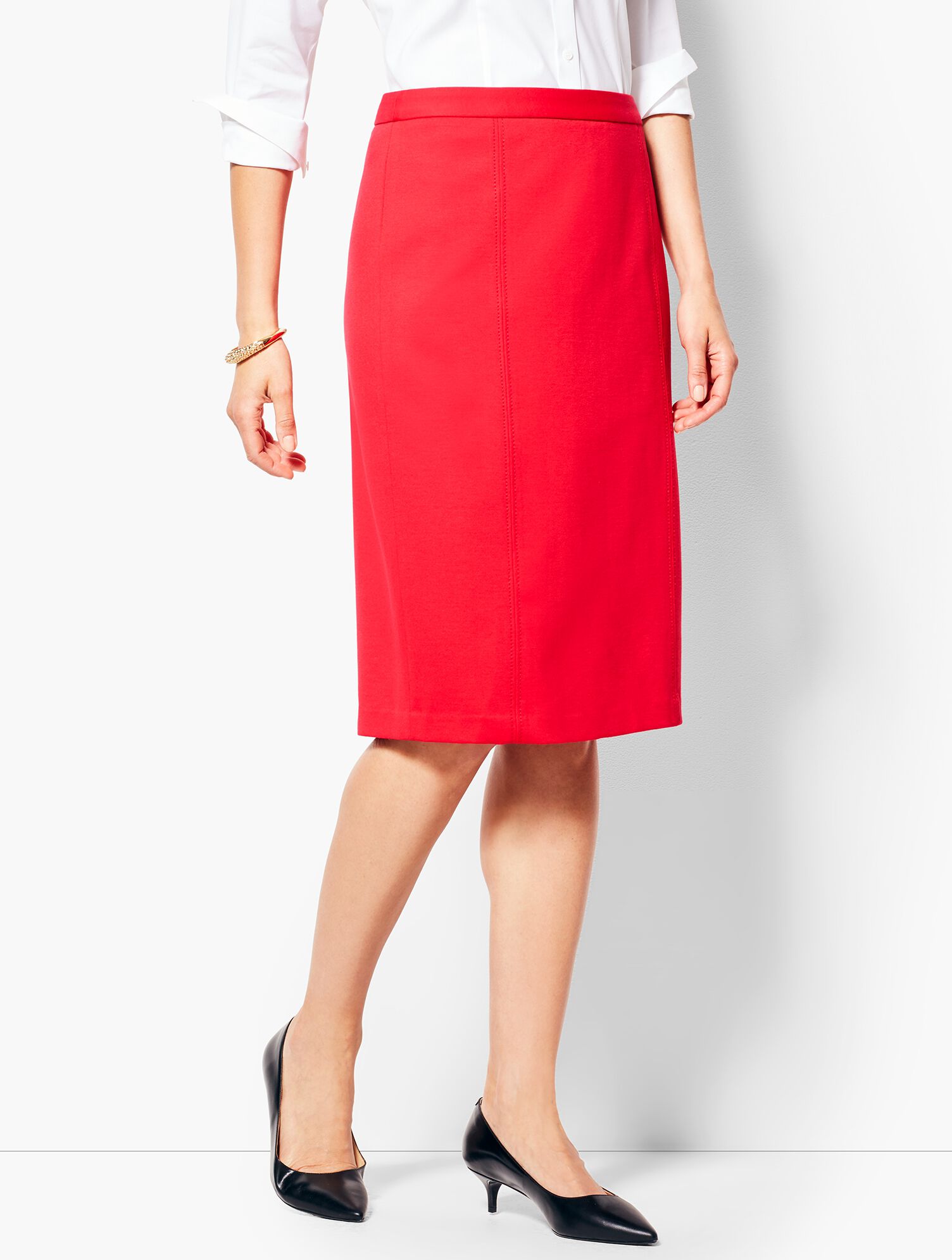 Refined Ponte Pencil Skirt
