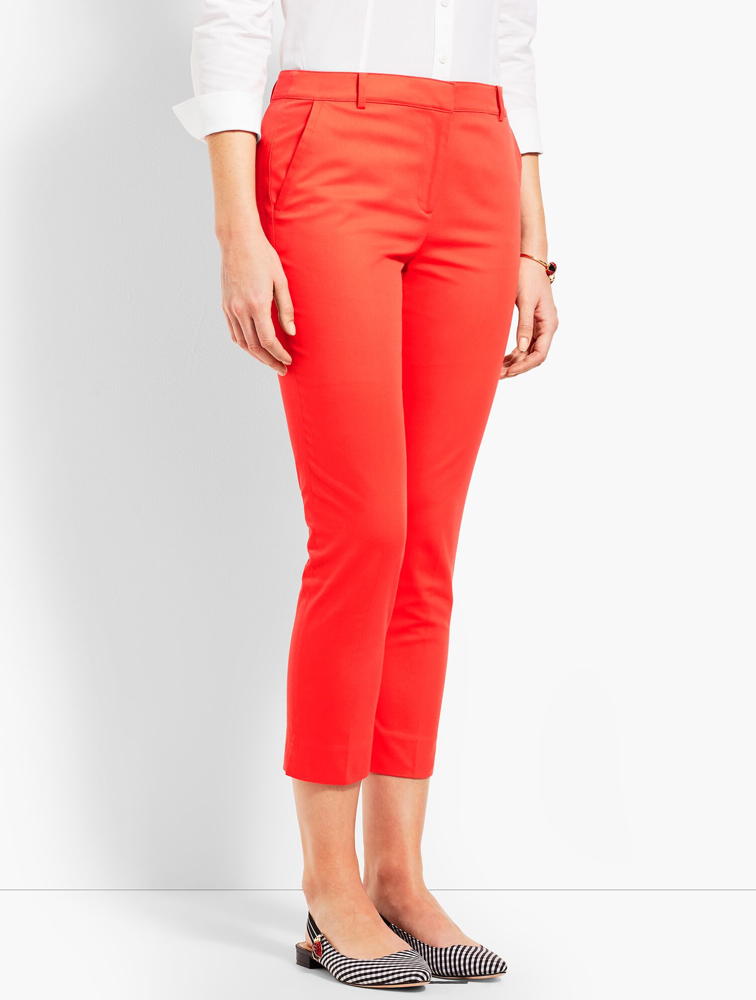 Twill Cambridge Slim Crop