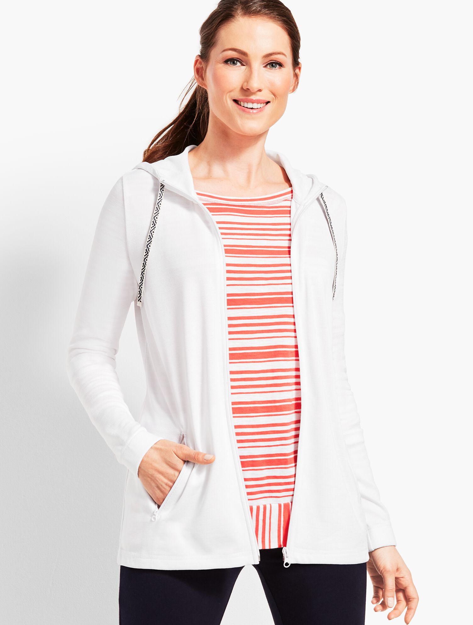 Soft-Drape Jersey Jacket