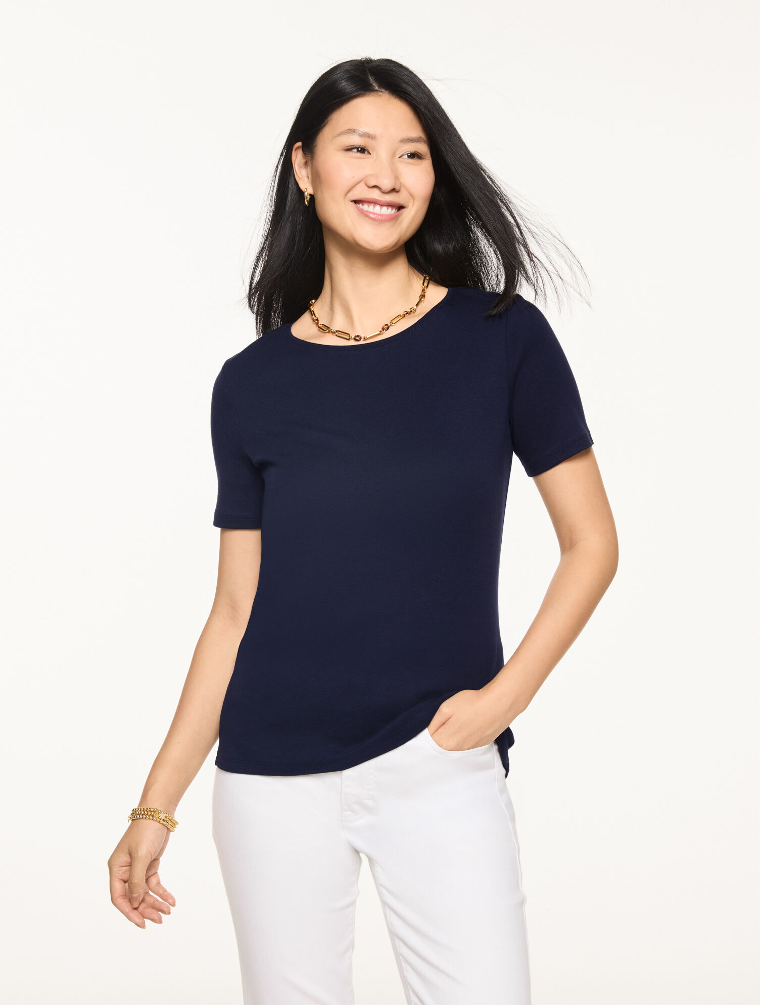 Pima Cotton Crewneck Tee