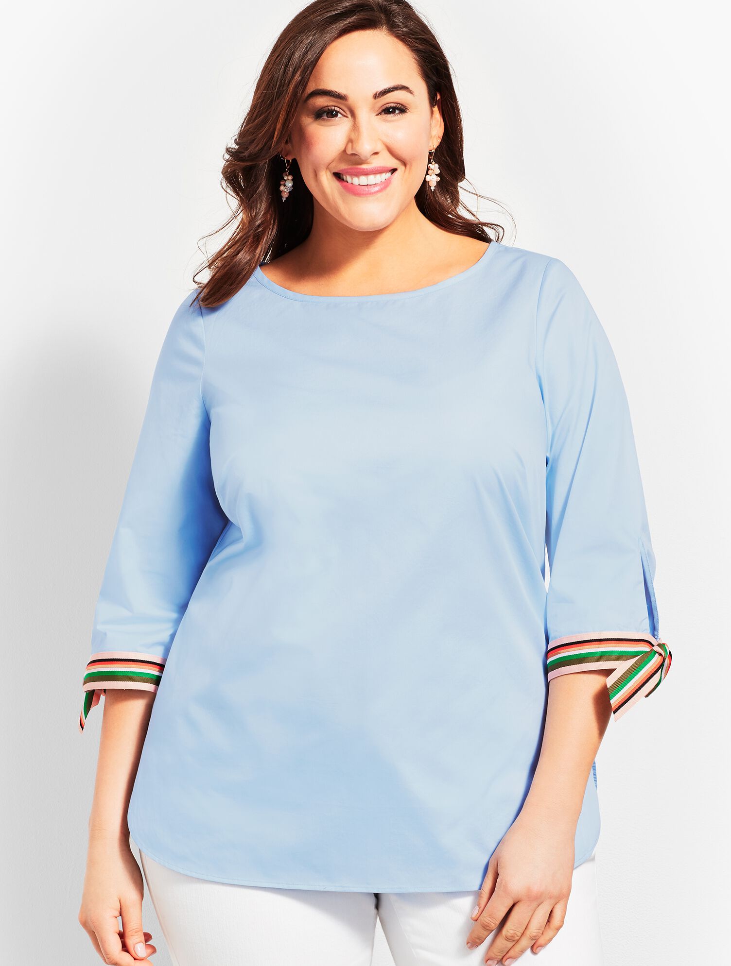 Grosgrain-Ribbon-Tie Top