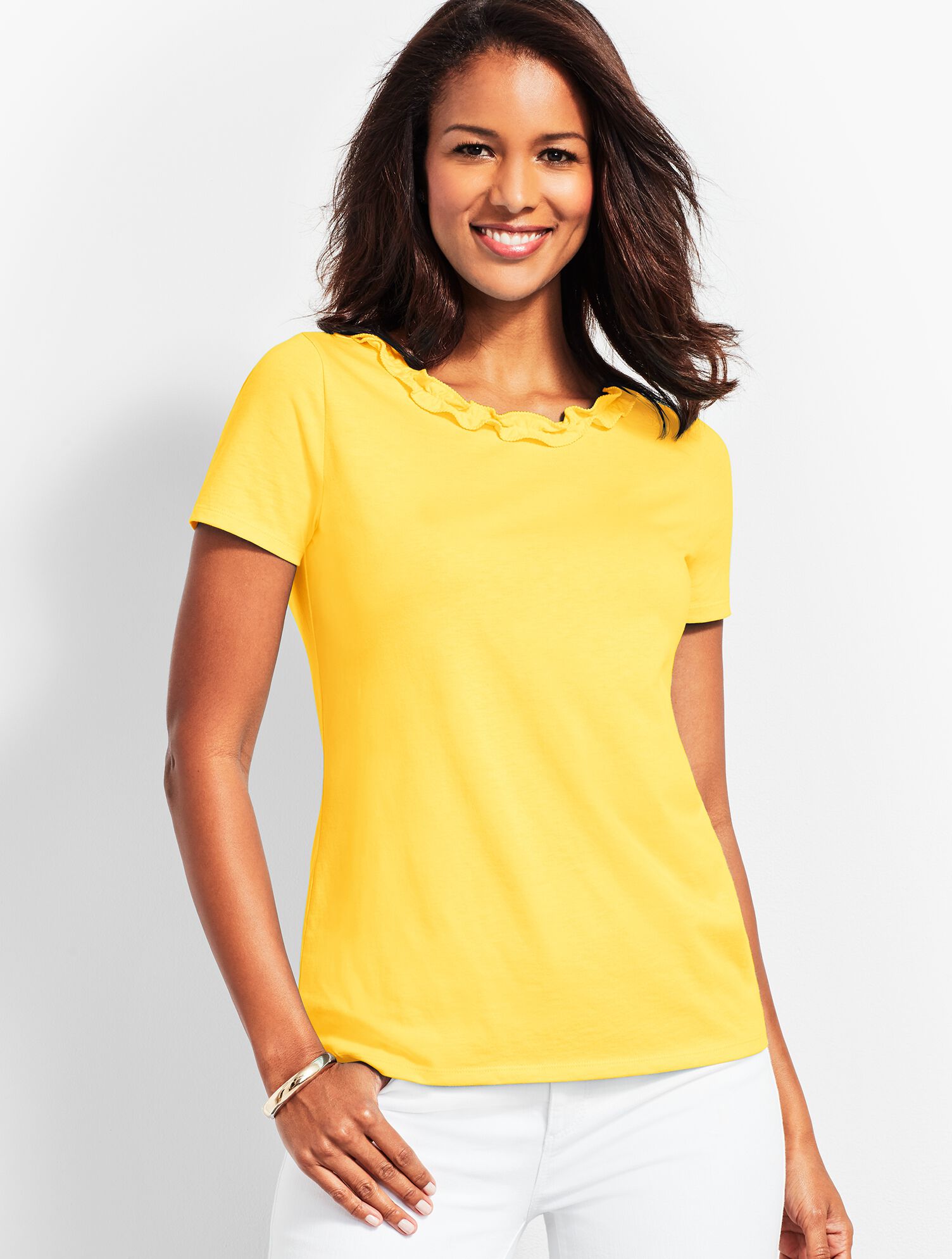 Pima Cascade Crewneck Tee