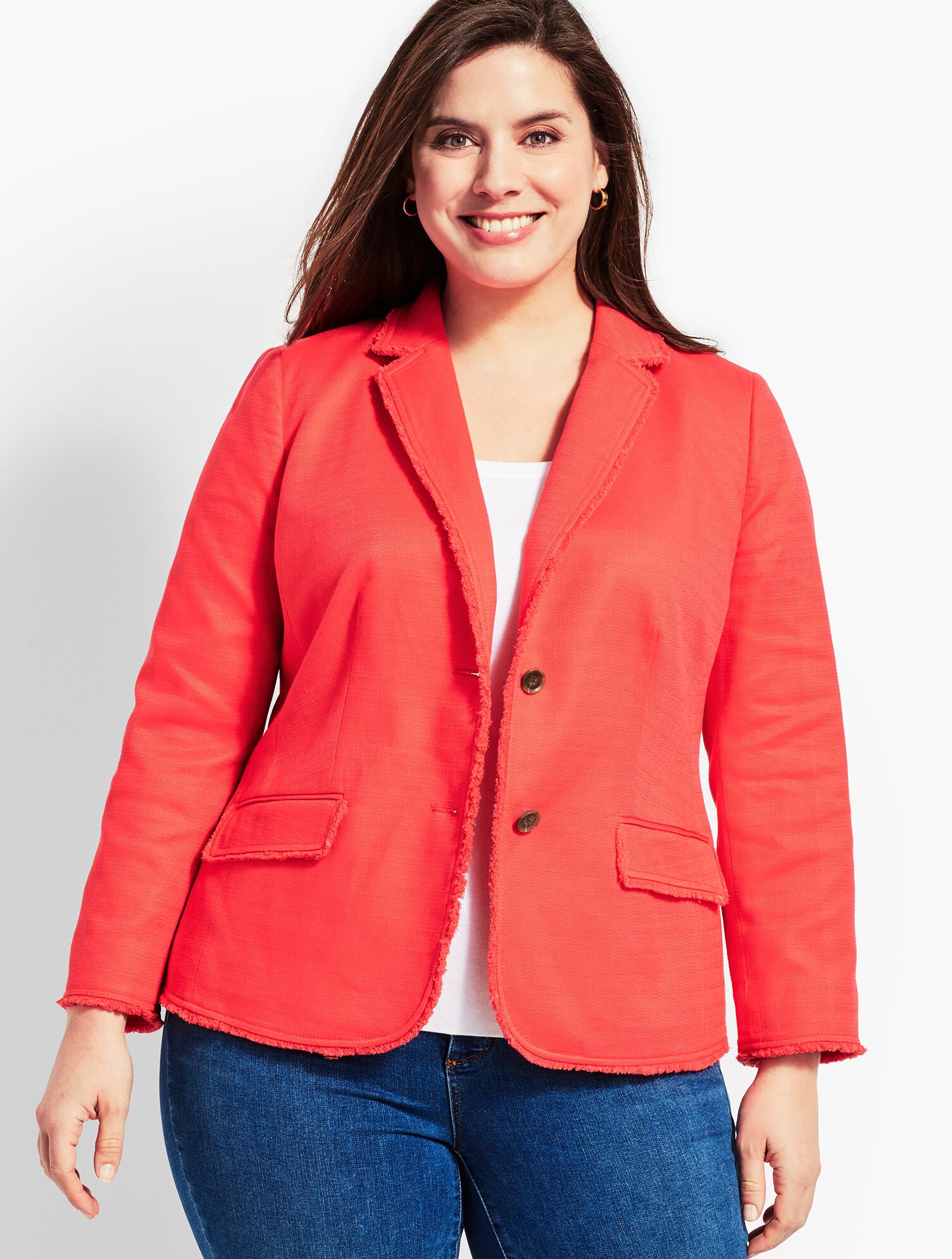 Textured Fringe Blazer