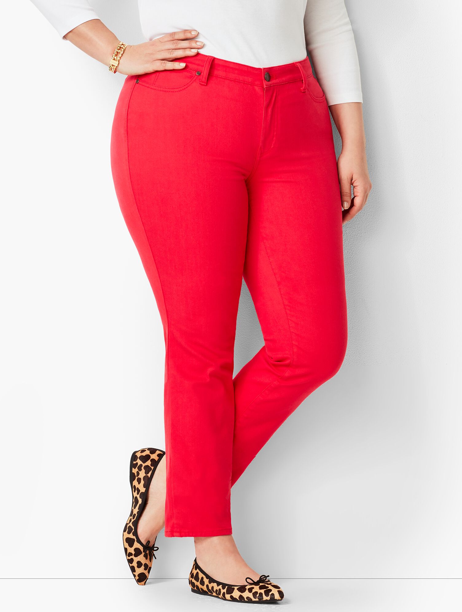 Plus Size Denim Slim Ankle Jean - Color