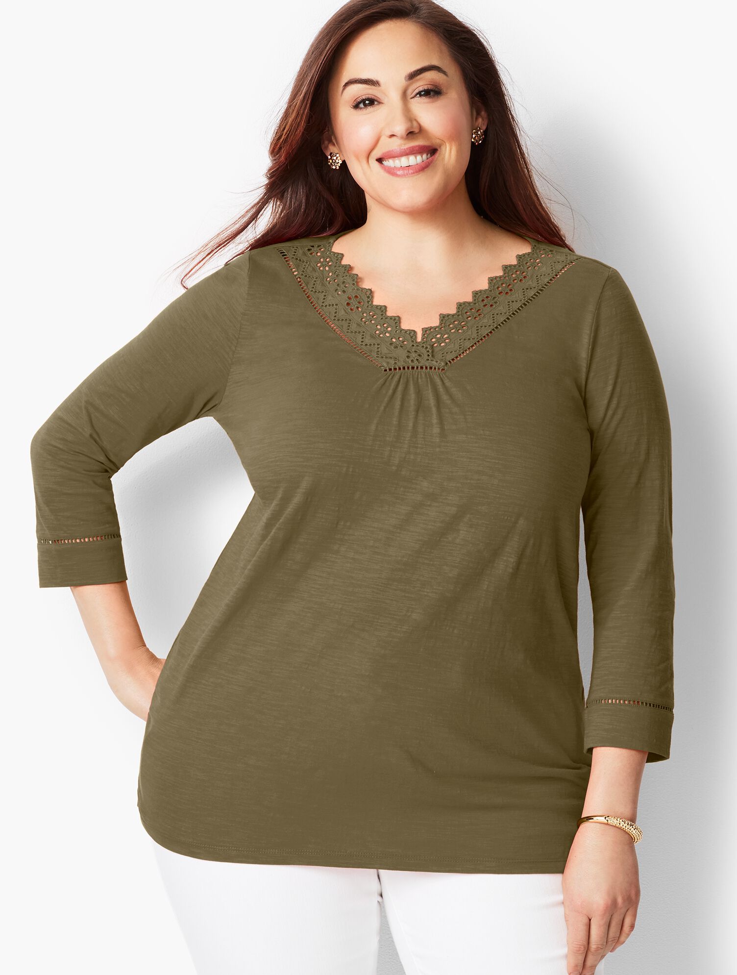 Cotton Eyelet Tunic