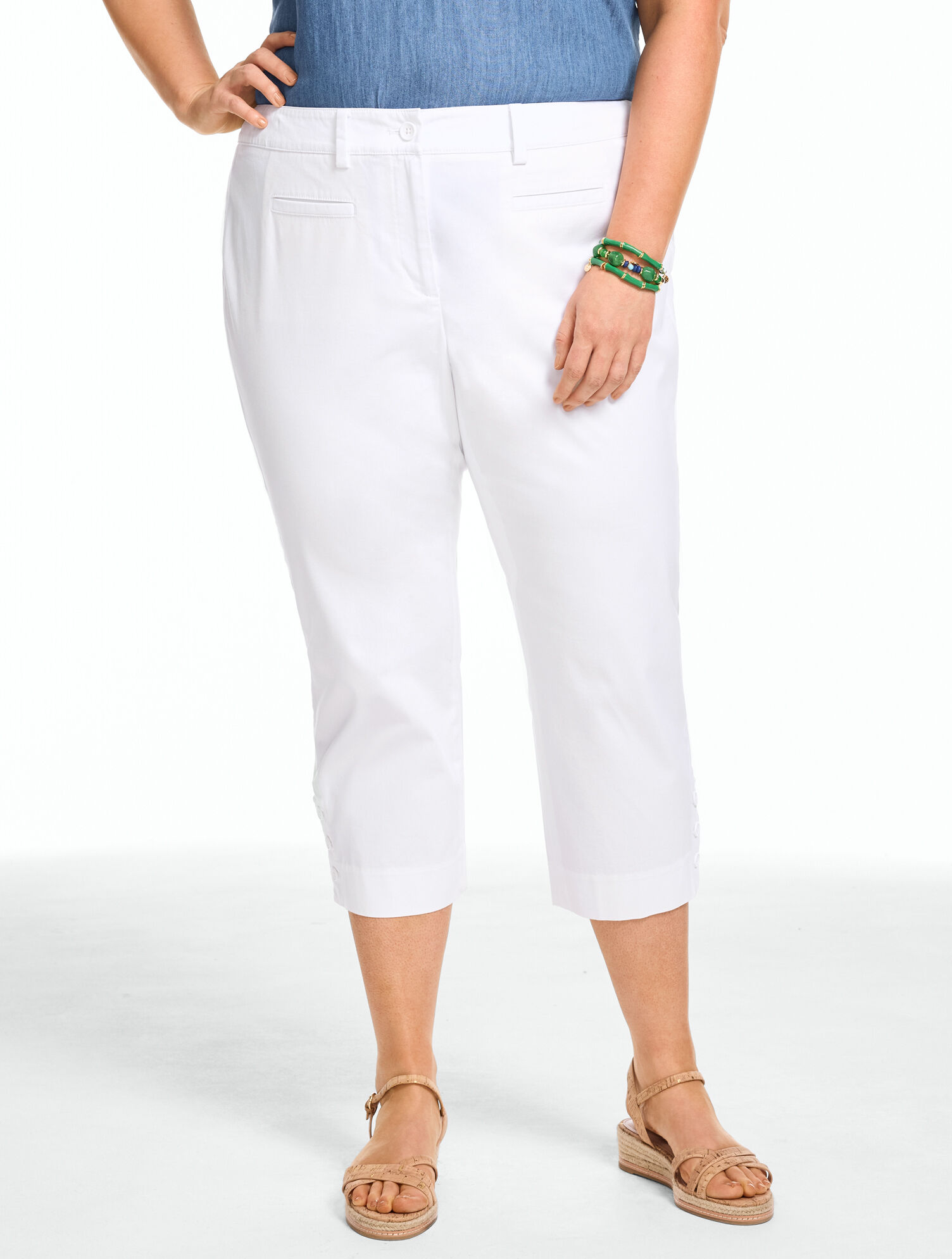 Heritage Twill Capri Pants - Curvy Fit