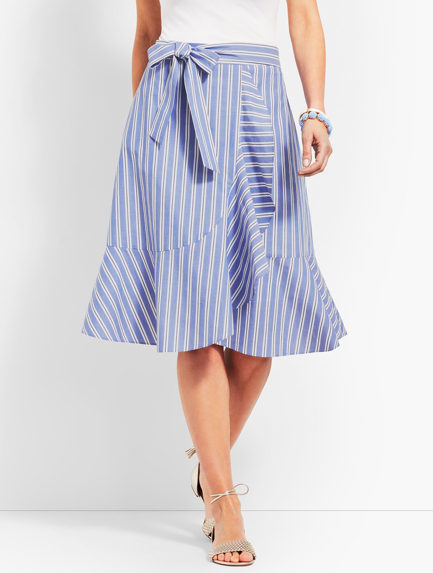 Ruffle Stripe Skirt
