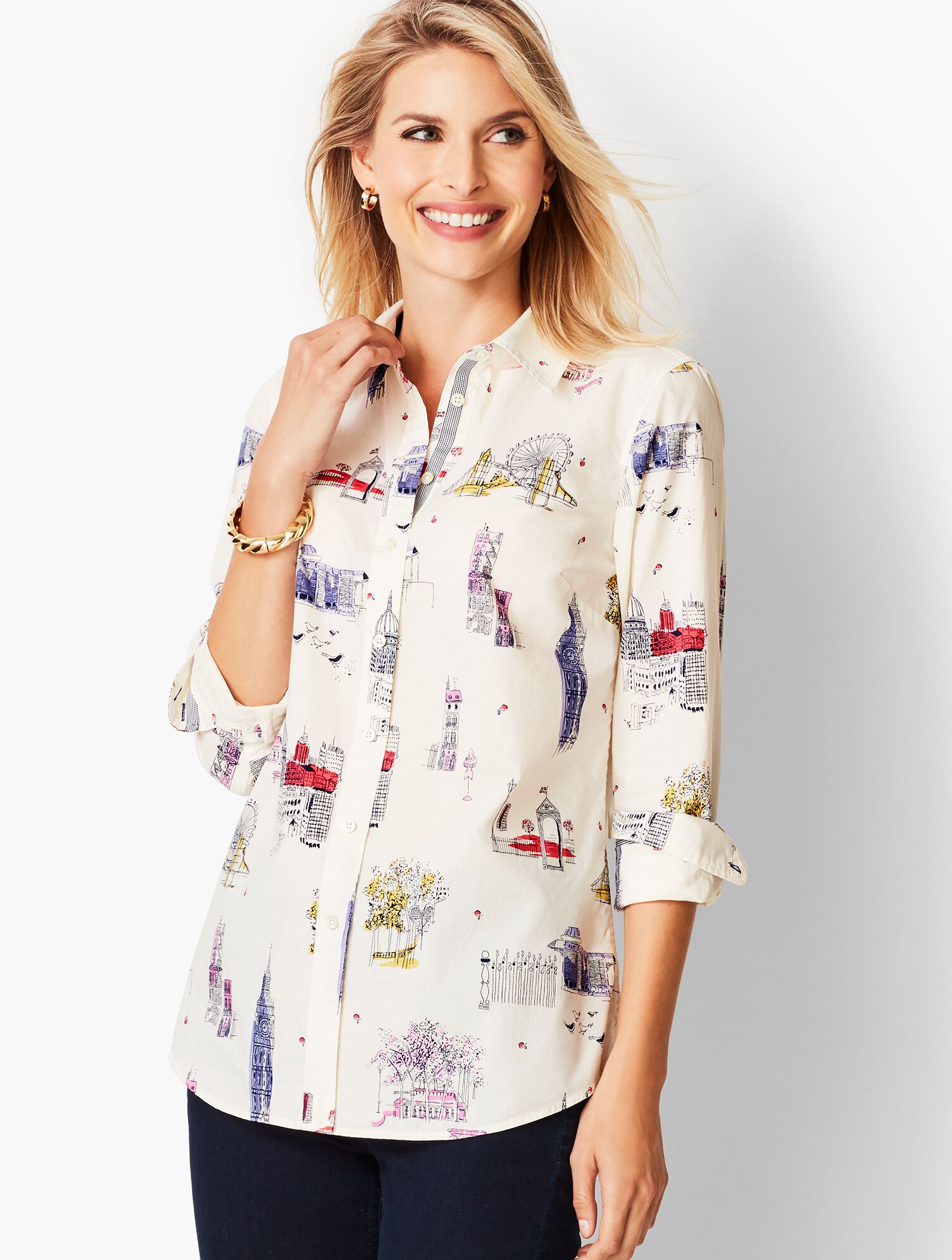 Classic Cotton Shirt - London City Print
