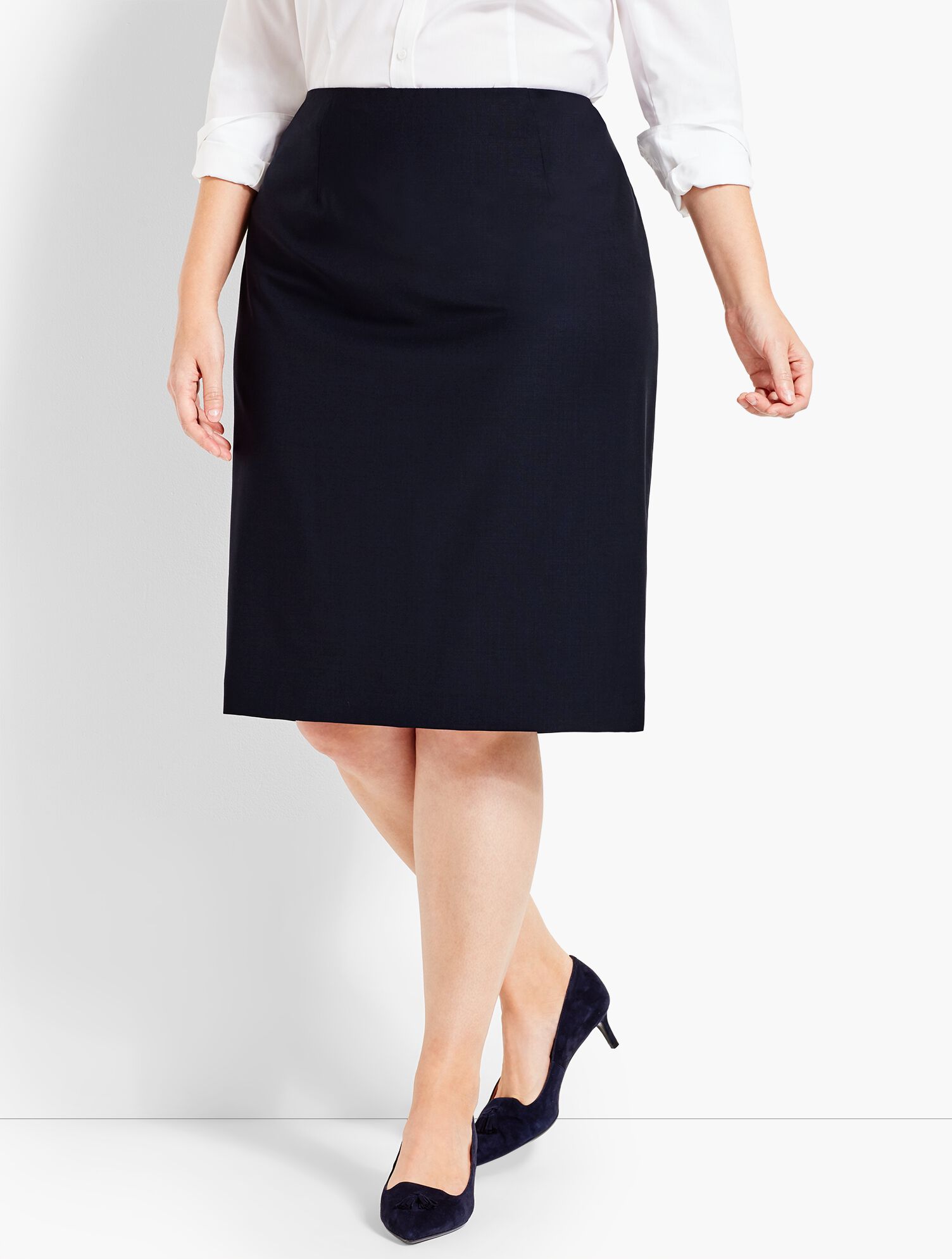 Seasonless Wool Pencil Skirt
