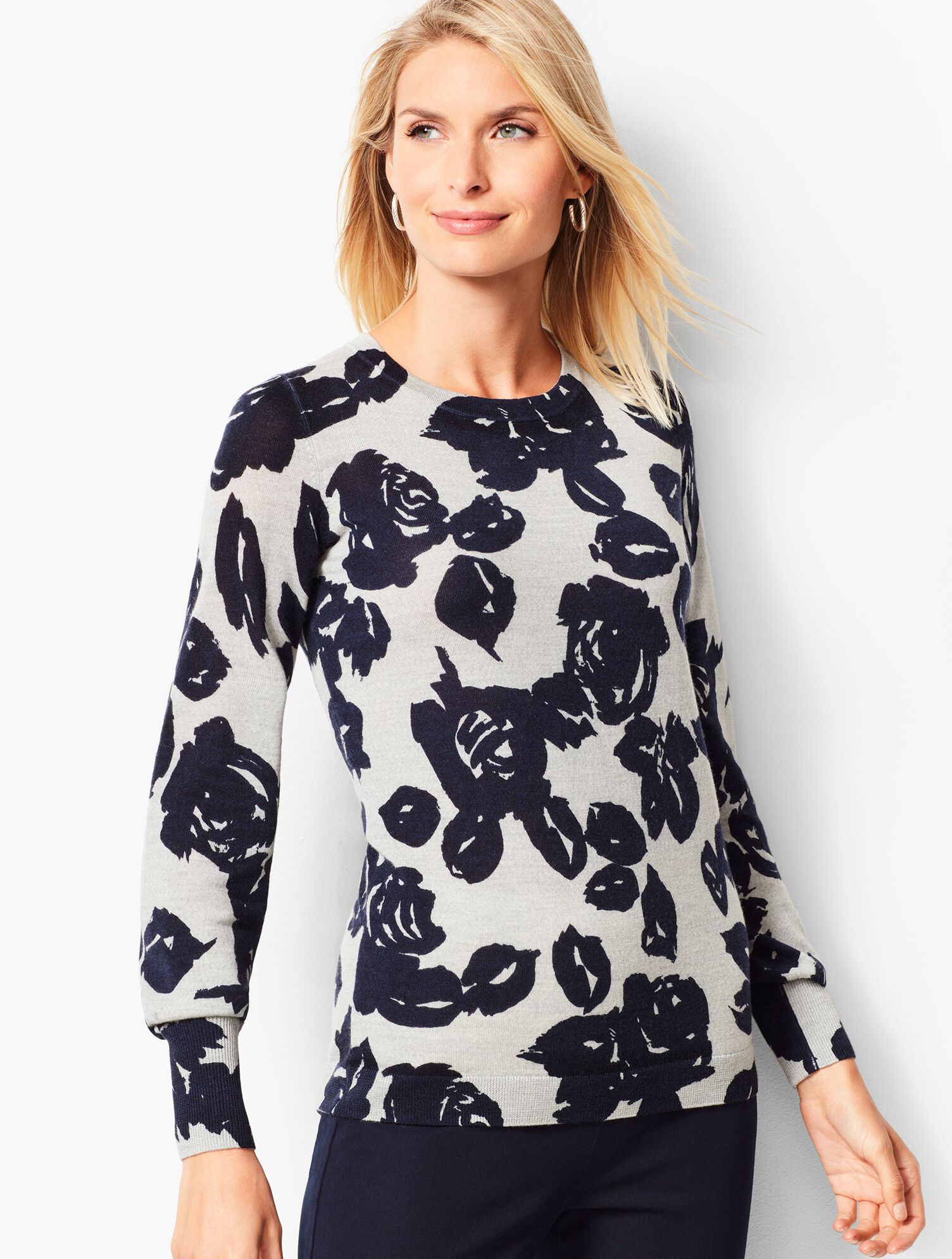 Merino Sweater - Floral 