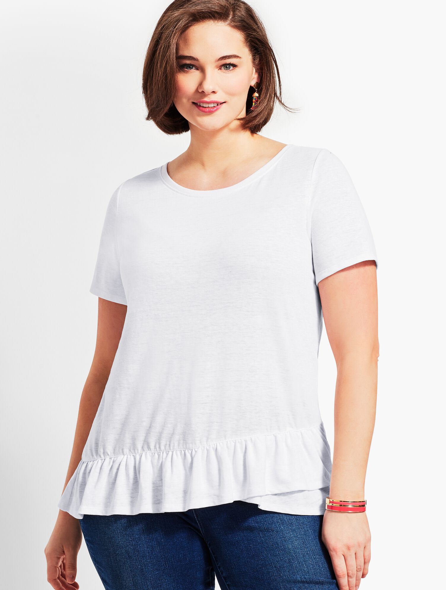 Inverness Tee With Ruffle