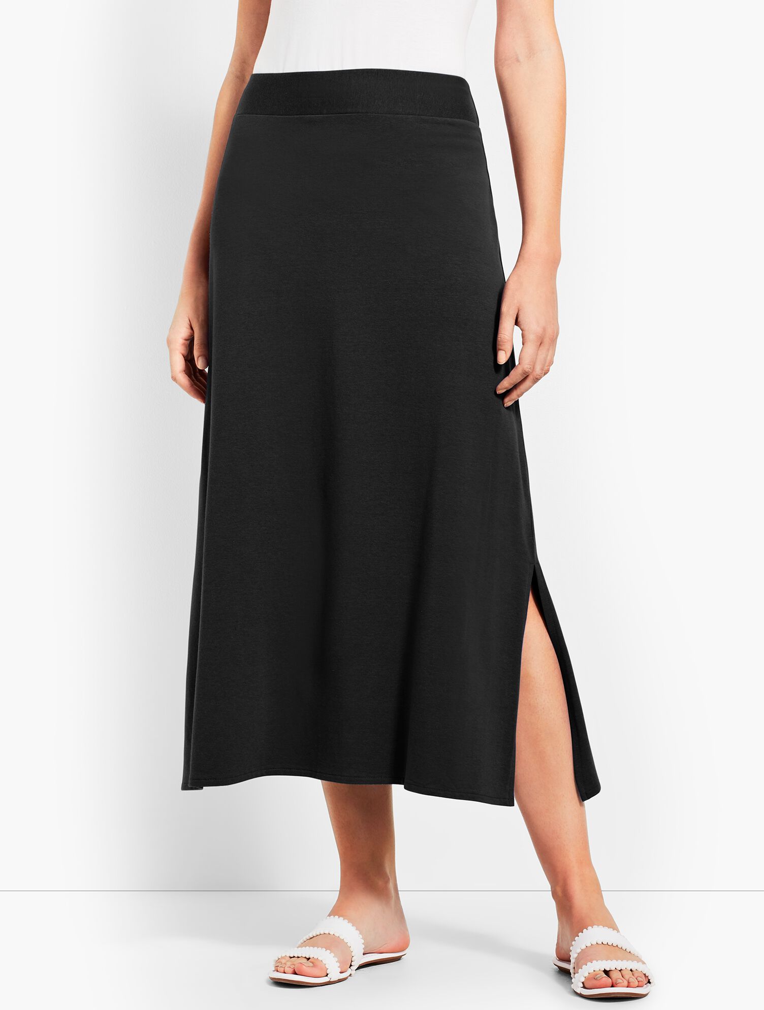 Solid Maxi Skirt