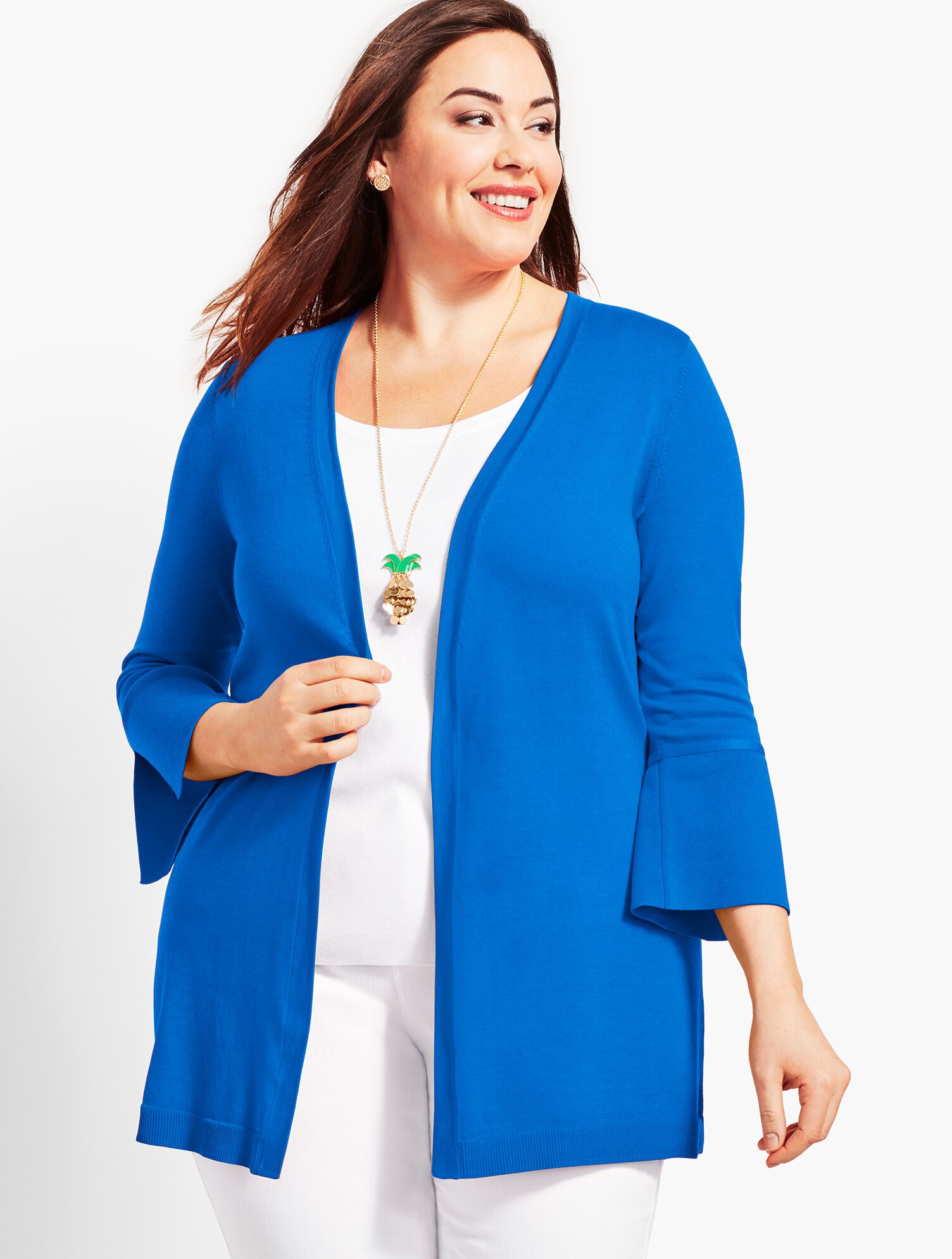 Long Tie-Cuff Cardigan