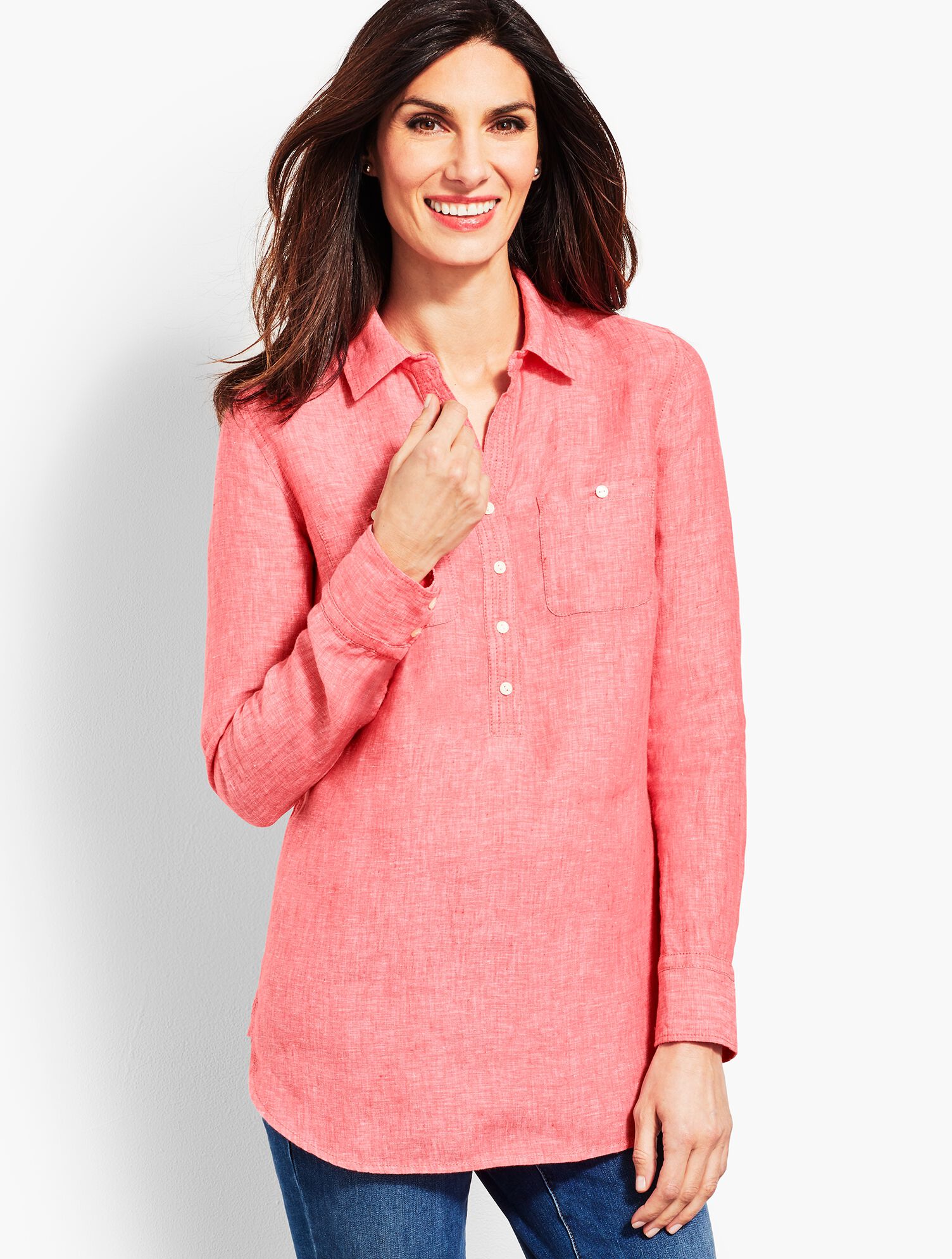 Linen Camp Shirt - Cross-Dyed