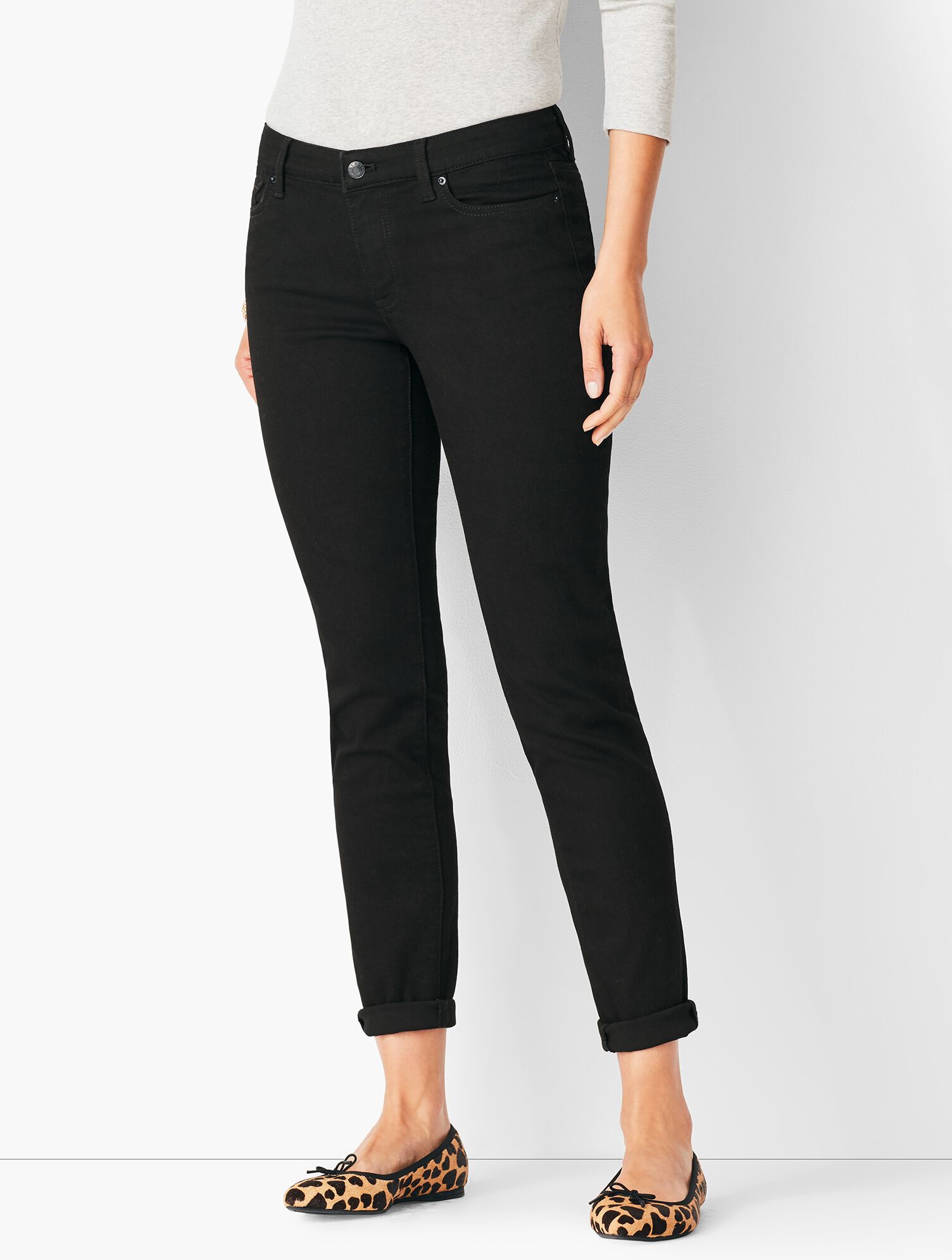 Girlfriend Jeans - Black