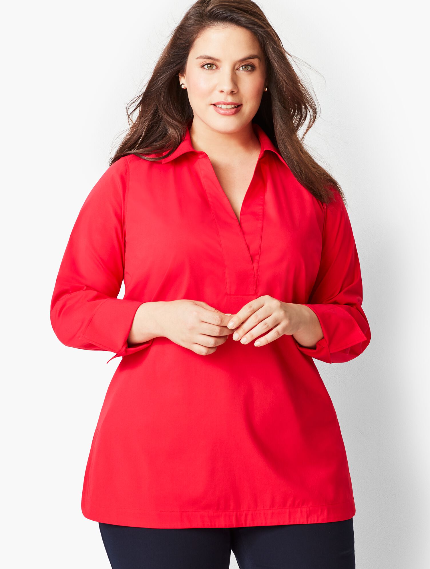 Poplin Tunic Top - Stripe