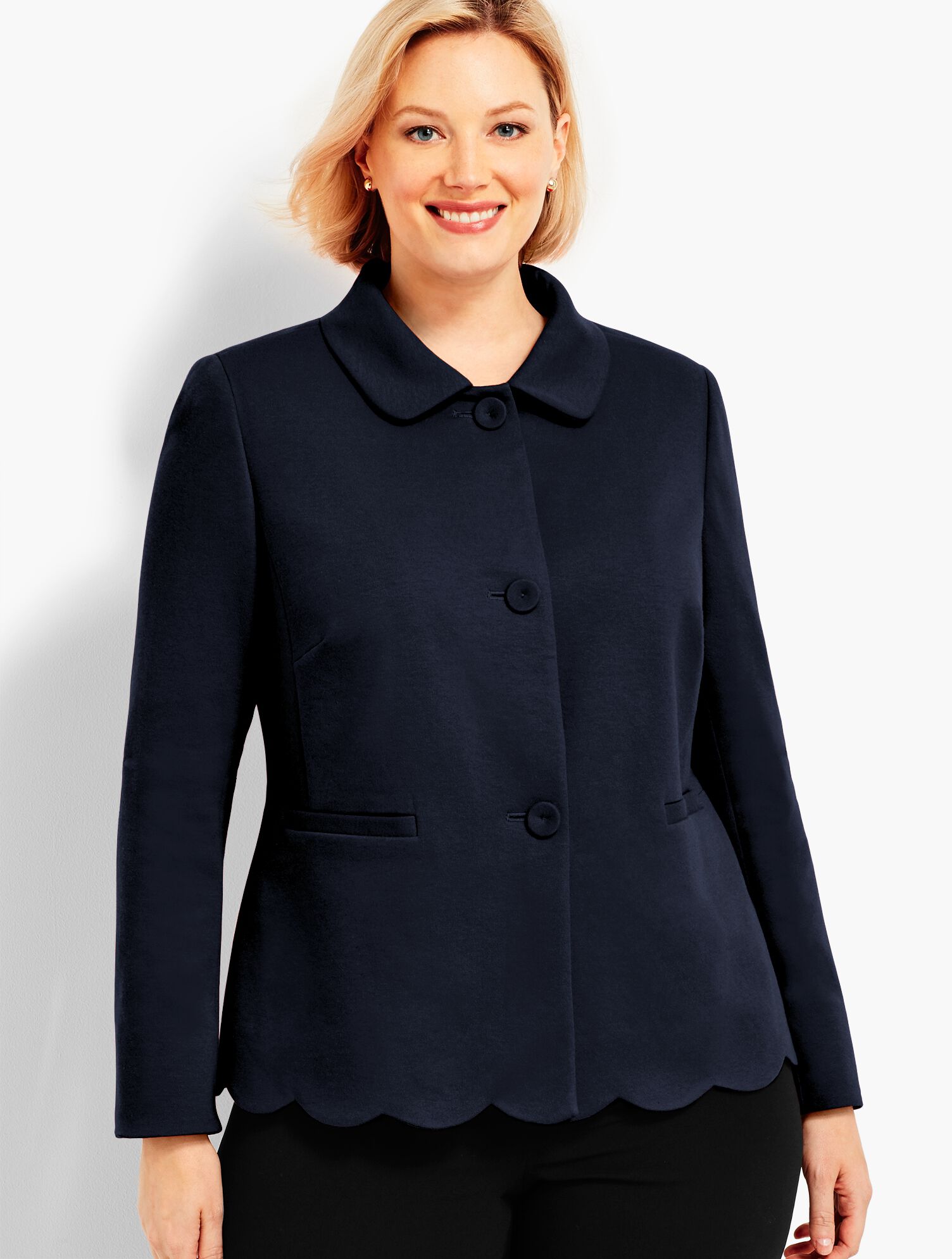 Scallop Ponte Jacket