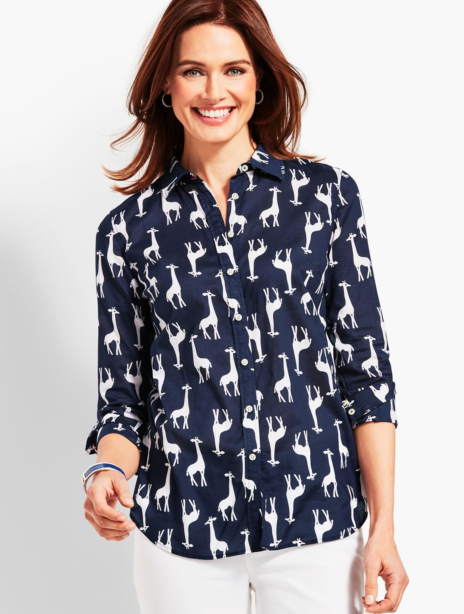 The Classic Casual Shirt - Tossed Giraffes
