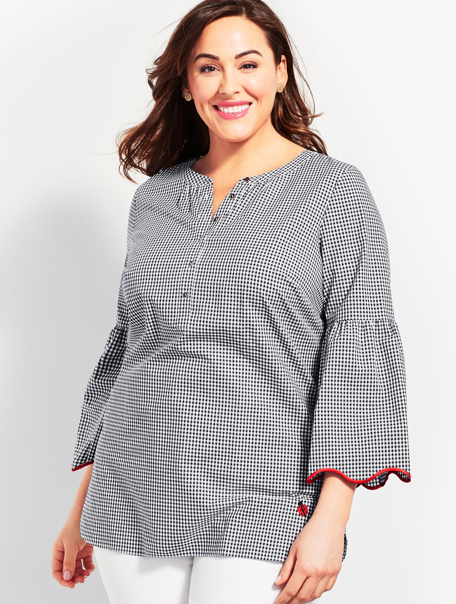O, The Oprah Magazine Collection for Talbots Embroidered Popover