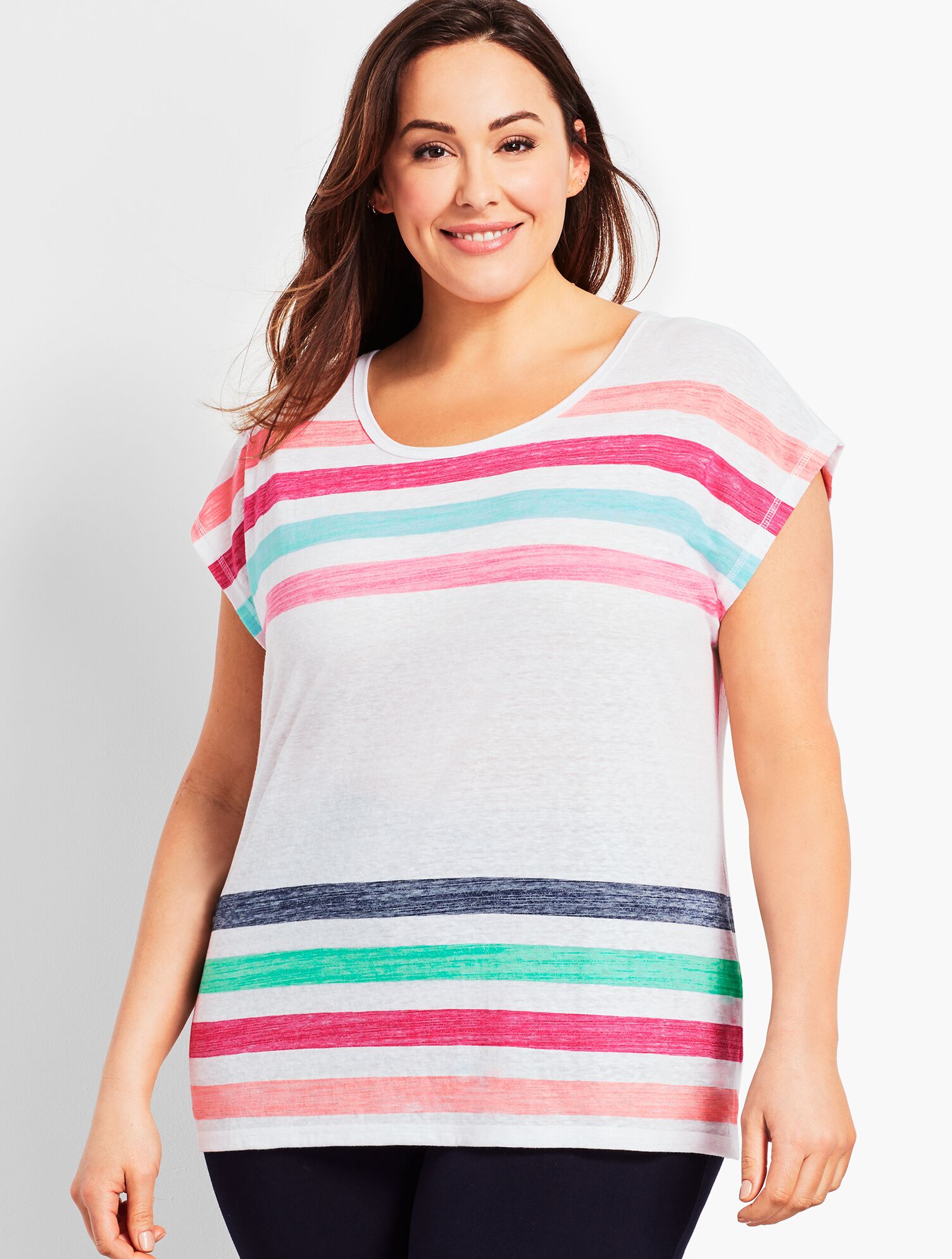 Breezy Stripe Slub Tee