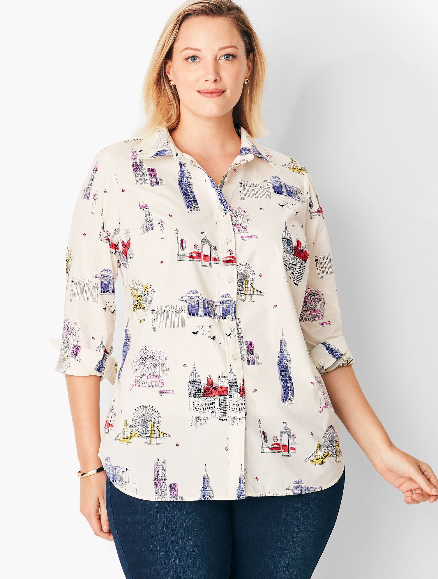 Classic Cotton Shirt - London City Print