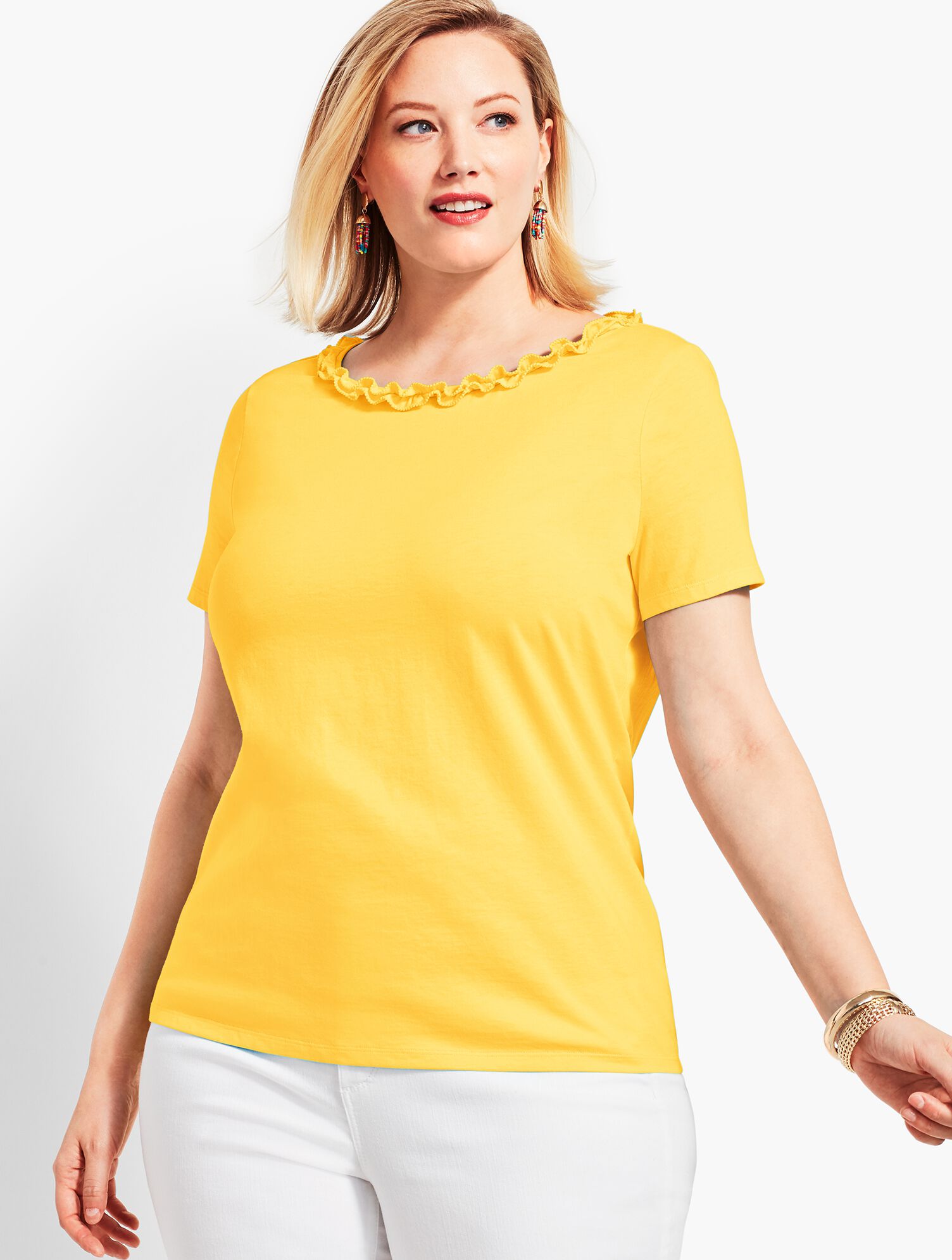 Pima Cascade Crewneck Tee
